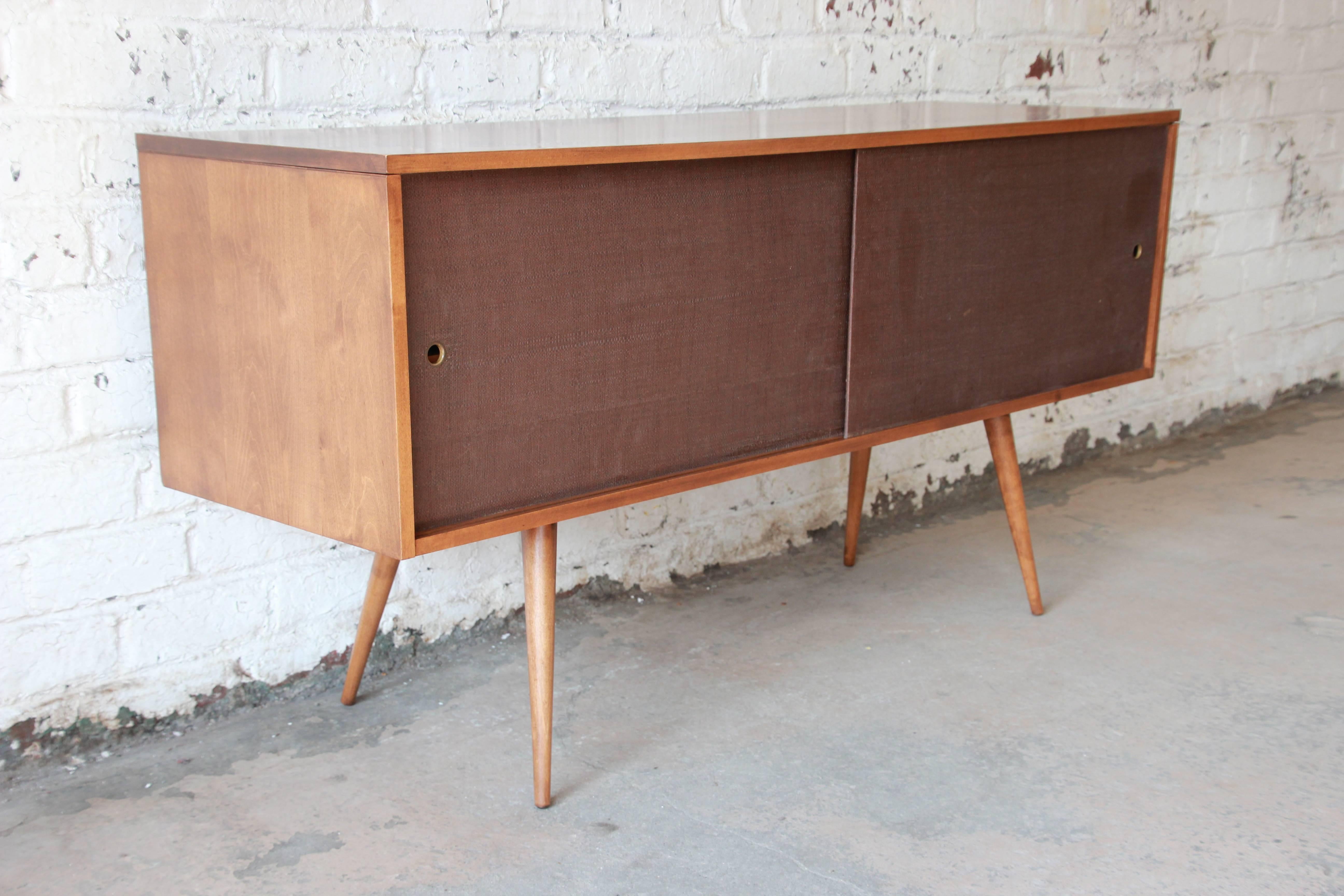 Paul McCobb Planner Group Credenza or Record Cabinet In Good Condition In South Bend, IN