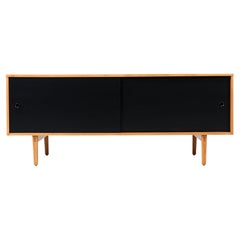 Paul McCobb "Planner Group" Credenza with Black Doors for Winchendon Furniture 