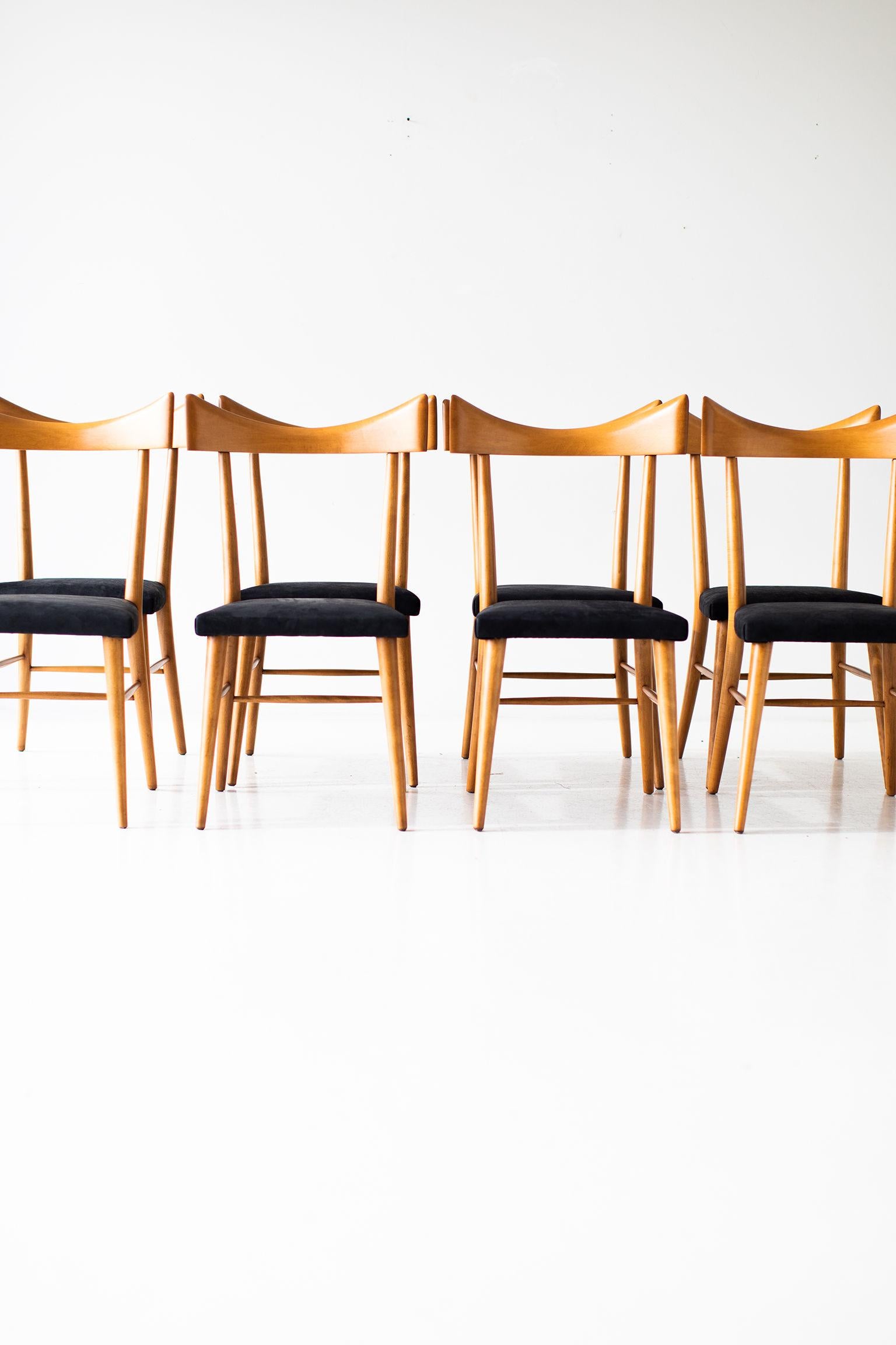 Leather Paul McCobb Planner Group Dining Chairs for Winchendon Furniture