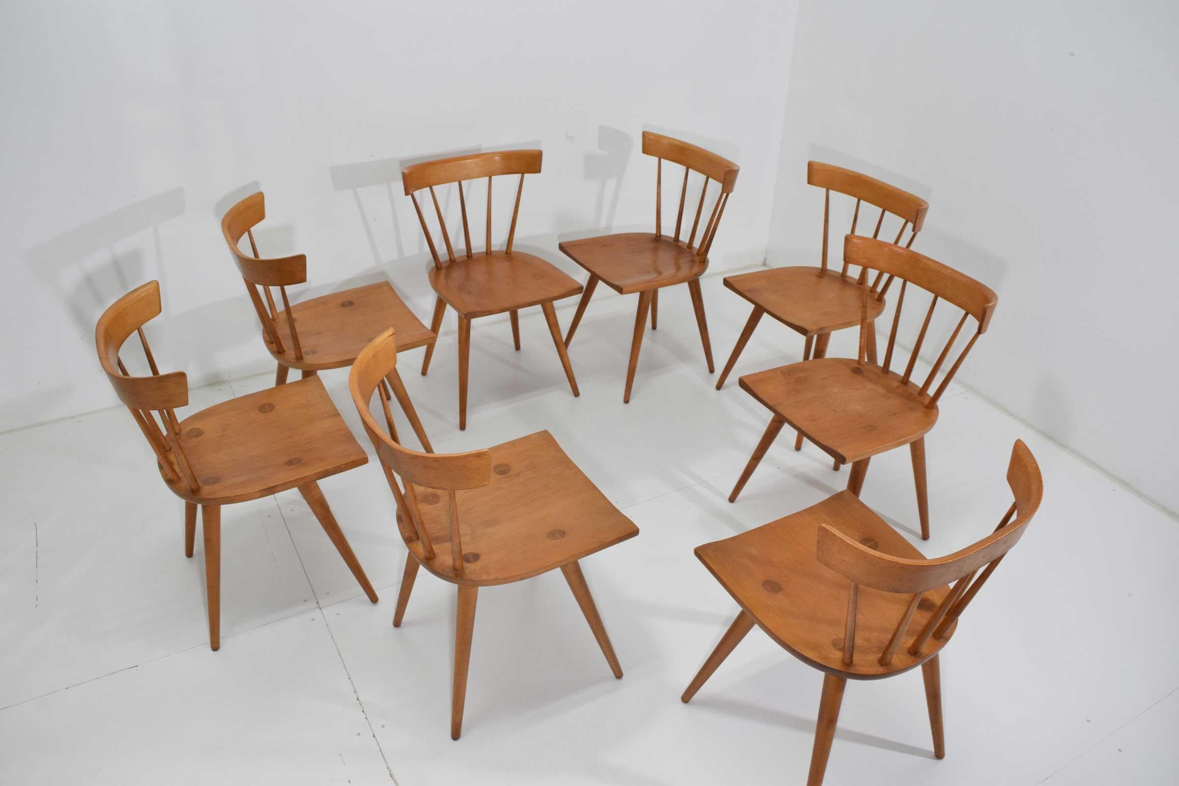 Paul McCobb Planner Group Dining Chairs, Set of Eight, 1950s 1