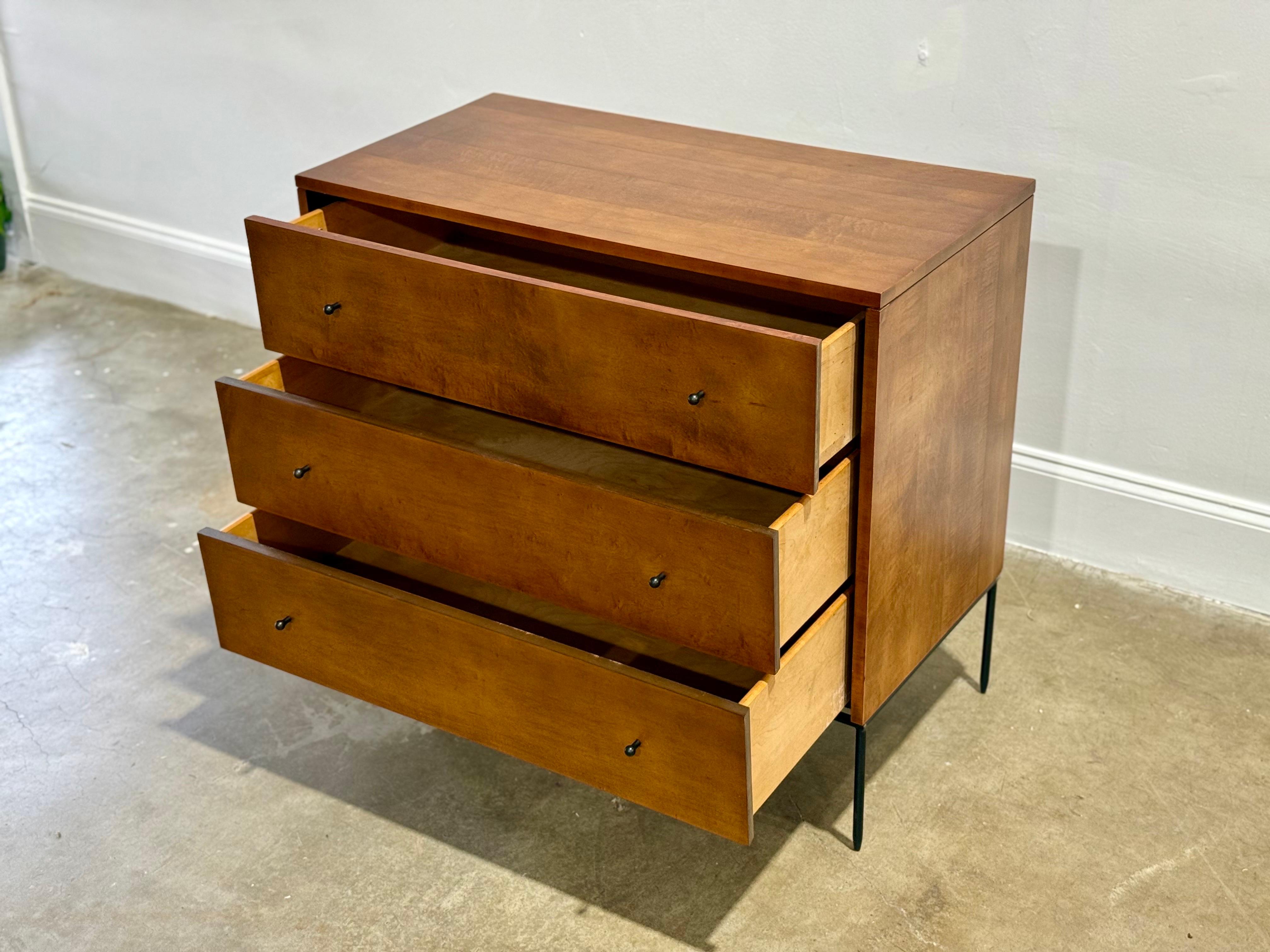Paul McCobb Planner Group Dresser - Mid Century Modern Three Drawer Chest For Sale 5