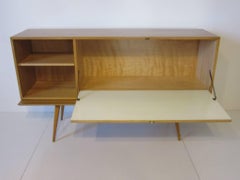 Paul McCobb Planner Group Drop Front Platform Cabinet or Credenza