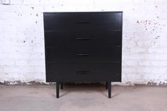Paul McCobb Planner Group Ebonized Highboy Dresser, Newly Restored