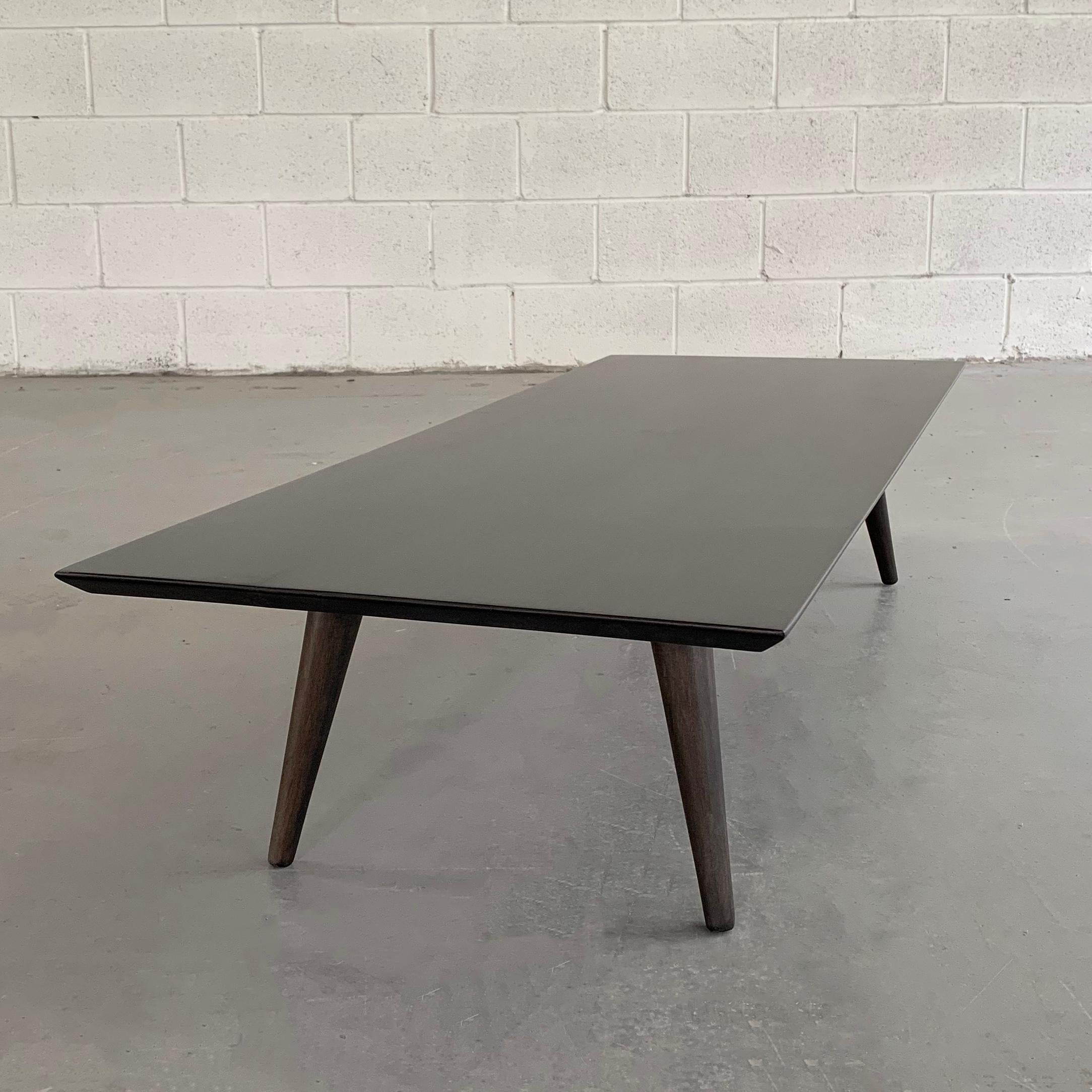 Paul McCobb Planner Group Ebonized Maple Coffee Table In Good Condition In Brooklyn, NY