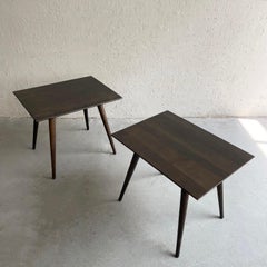 Paul McCobb Planner Group Ebonized Maple Side End Tables