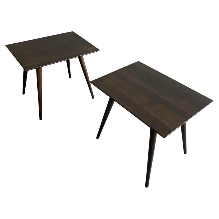 Paul McCobb Planner Group Ebonized Maple Side End Tables For Sale at