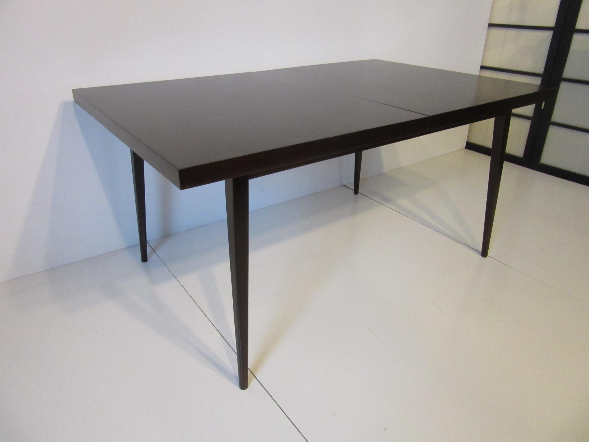 Mid-Century Modern Paul McCobb Planner Group Ebony Finished Dining Table