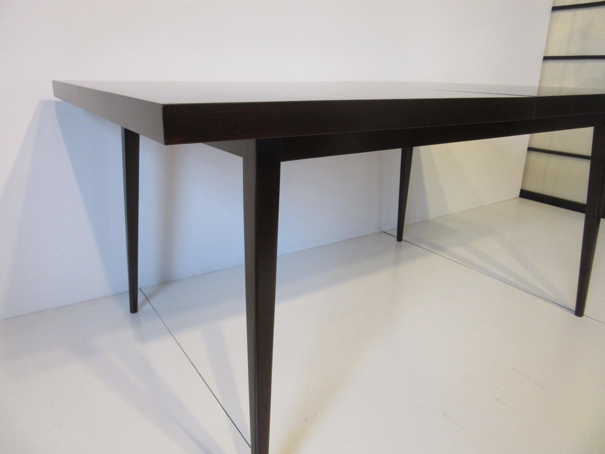 Paul McCobb Planner Group Ebony Finished Dining Table In Good Condition In Cincinnati, OH
