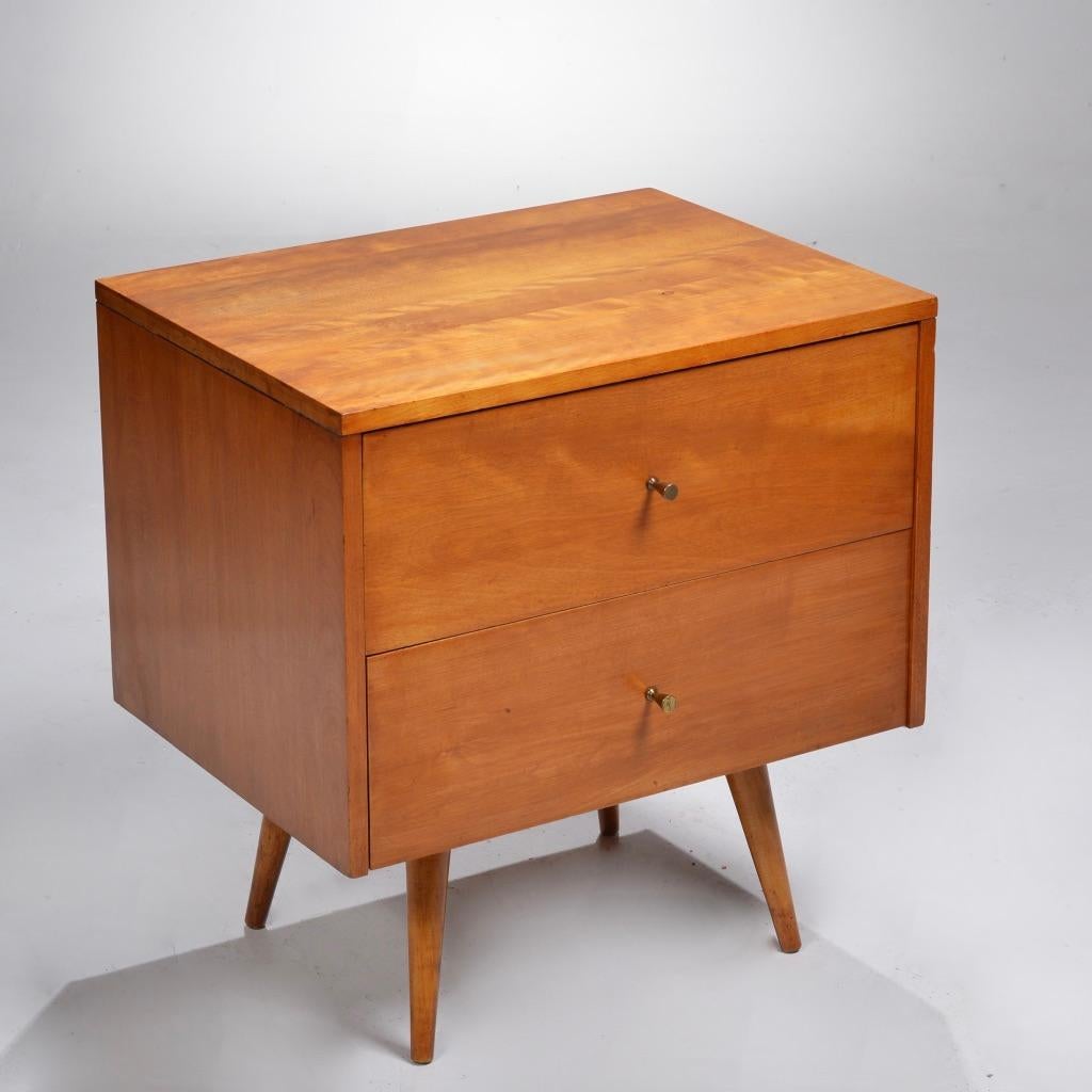 American Paul McCobb Planner Group for Winchendon 2 Drawer Nightstand, Circa 1950s