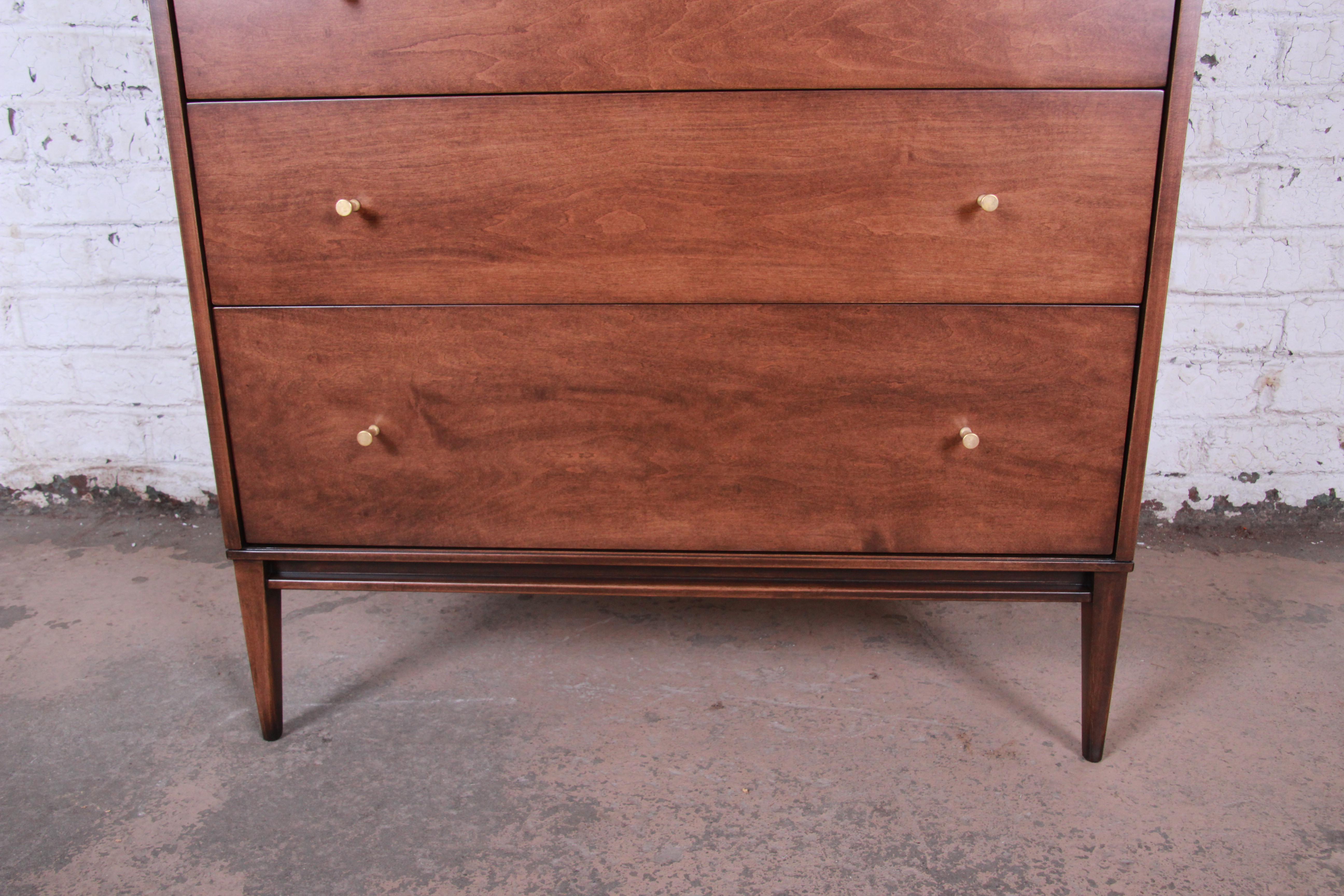 American Paul McCobb Planner Group Highboy Dresser, Newly Restored