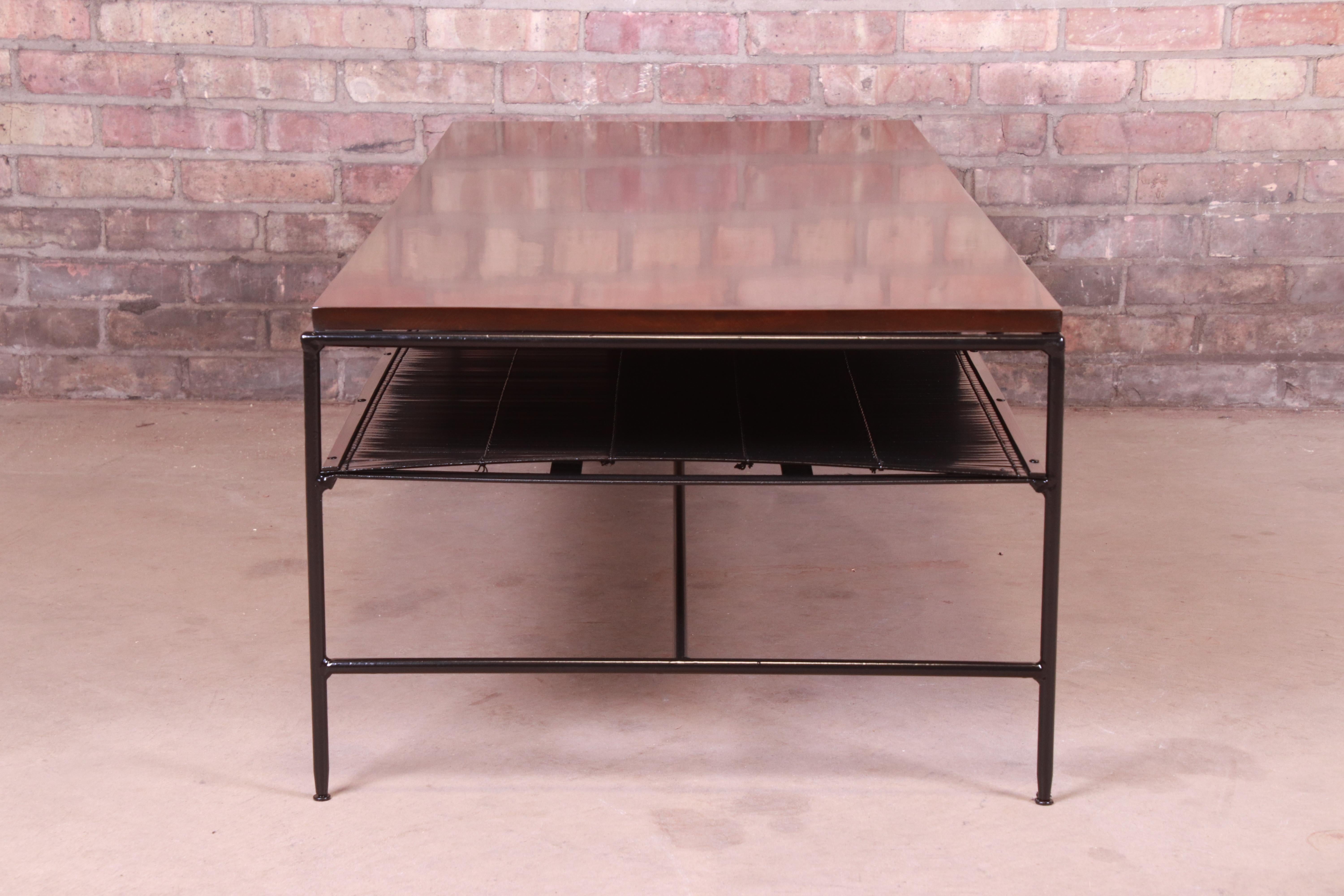 Paul McCobb Planner Group Iron and Maple Coffee Table, Newly Refinished For Sale 3