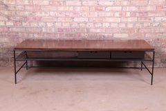 Paul McCobb Planner Group Iron and Maple Coffee Table, Newly Refinished