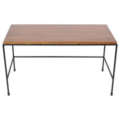 Paul McCobb Planner Group Tobacco Finish Coffee Table, Bench  