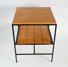 Paul McCobb Planner Group, Iron, Bamboo and Maple Side Table