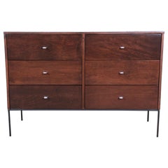 Paul McCobb Planner Group Iron Base Six-Drawer Dresser or Credenza