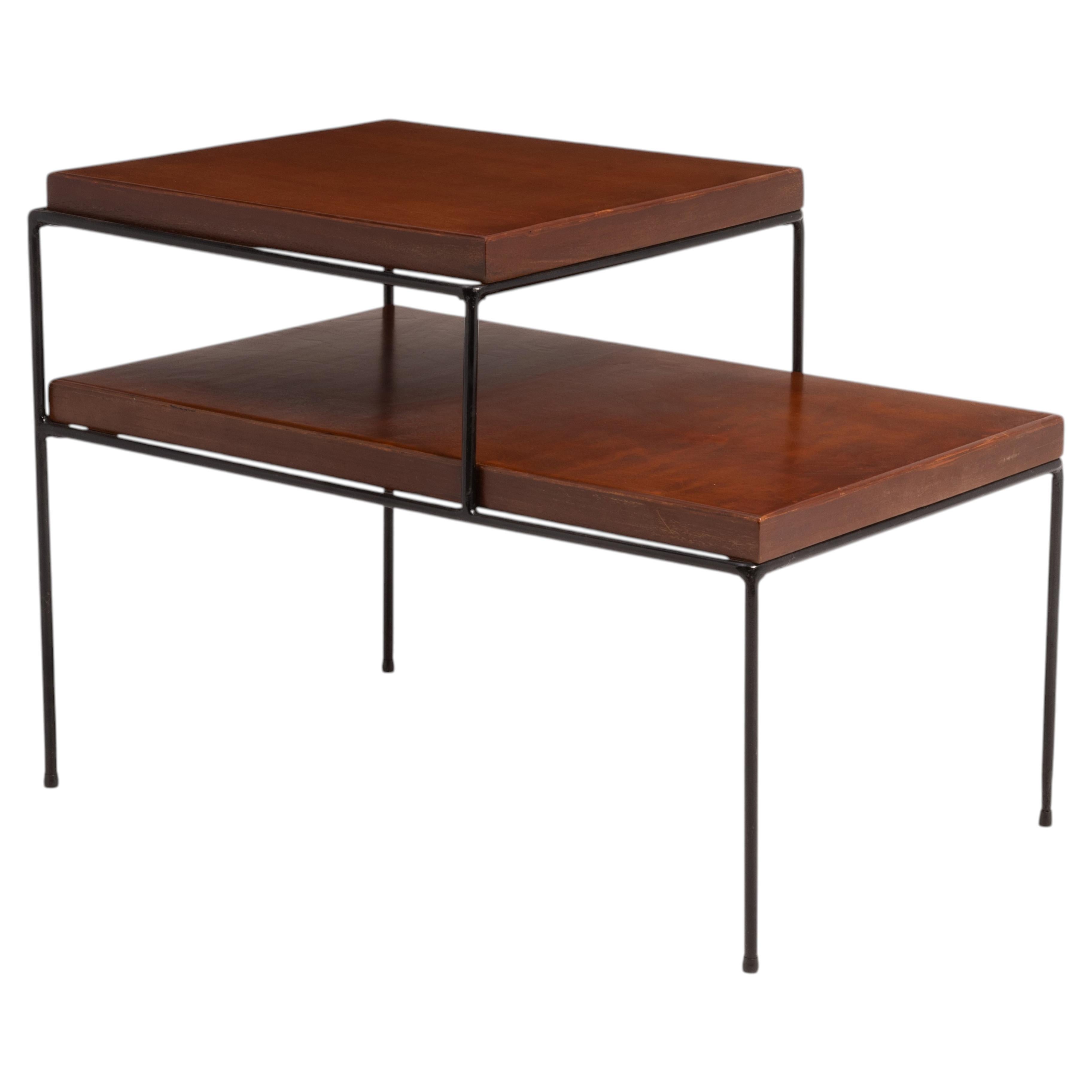 Paul McCobb Planner Group Table d'appoint à pieds en fer Milieu des années 1950