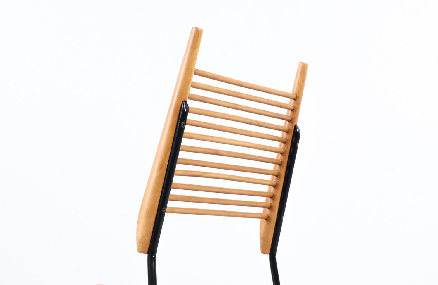 Paul McCobb chaises à manger en fer et en érable Planner Group pour Winchendon Furniture en vente 2