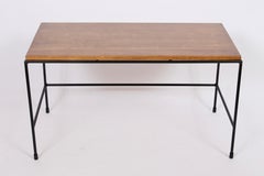 Paul McCobb Planner Group Iron & Tobacco Finish Birch Higher Coffee Table, Bench