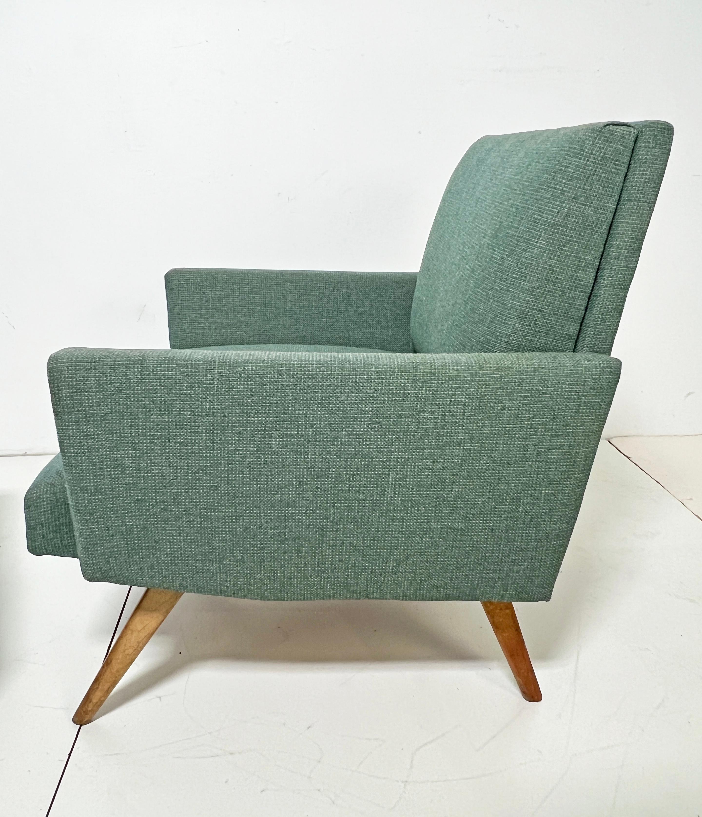 Paul McCobb Planner Group Loungesessel und Ottomane CIRCA 1950er Jahre (Moderne der Mitte des Jahrhunderts) im Angebot