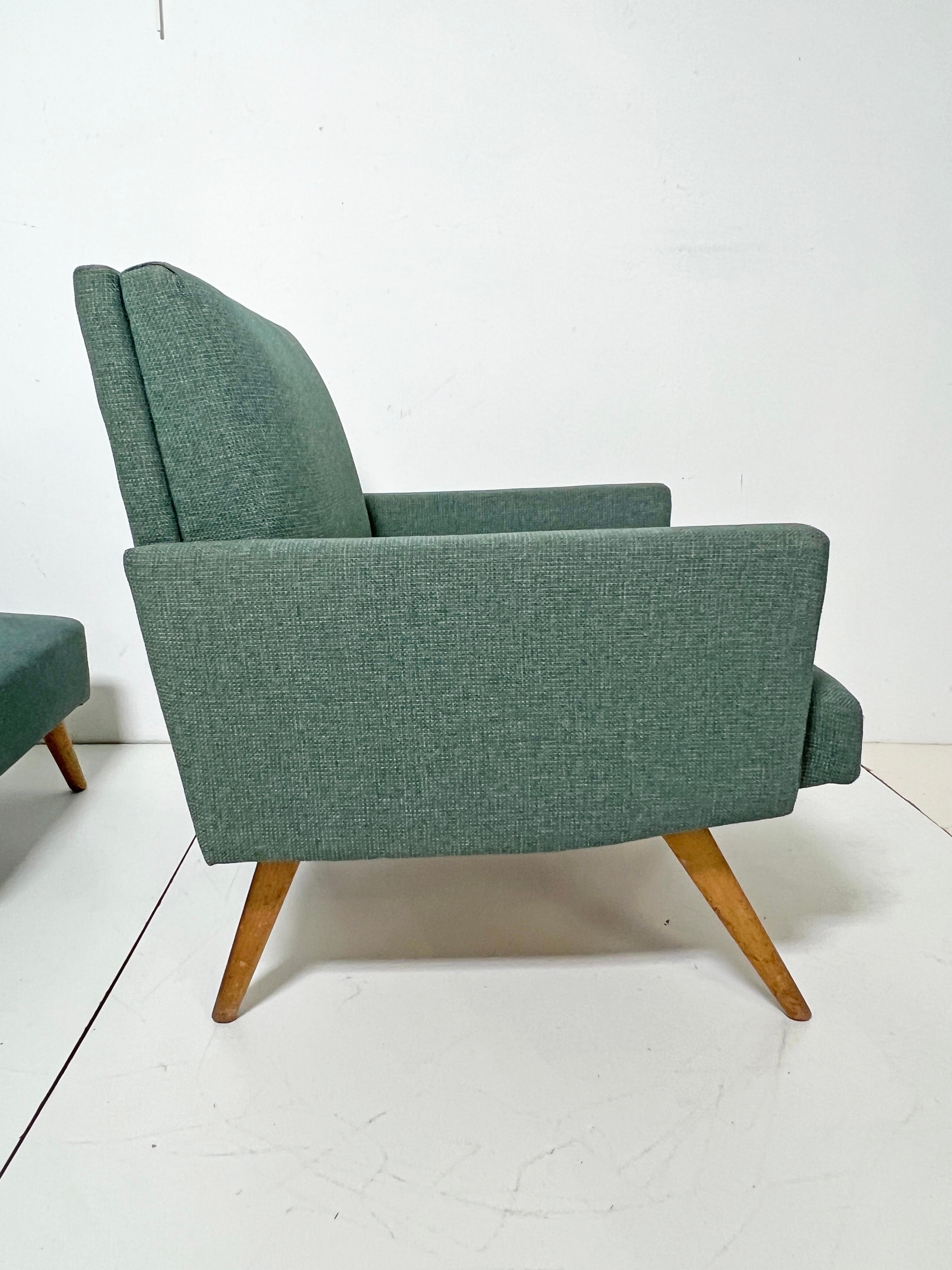 Paul McCobb Planner Group Loungesessel und Ottomane CIRCA 1950er Jahre im Angebot 2