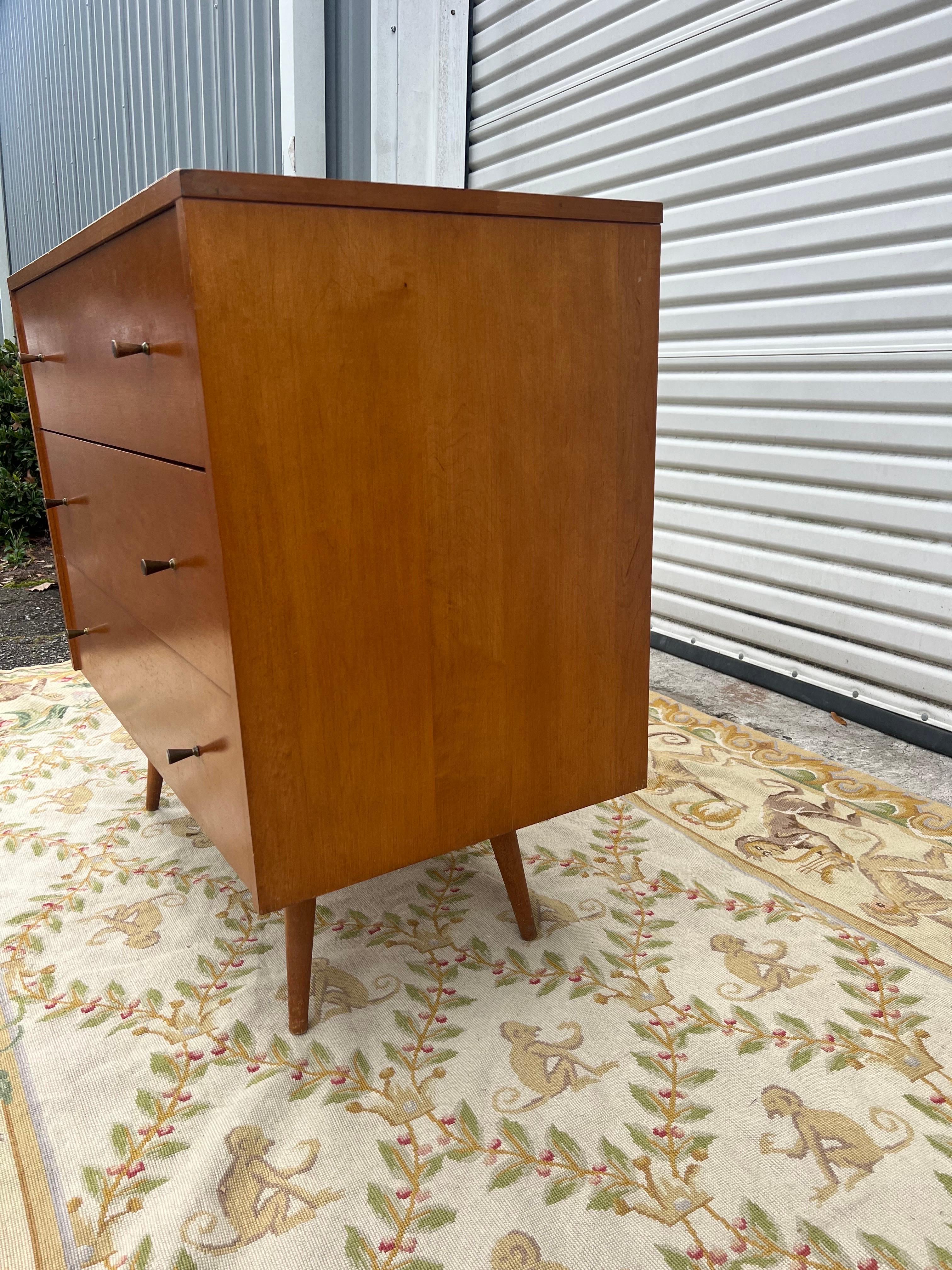 Mid-20th Century Paul McCobb Planner Group Maple 3 Drawer Dresser