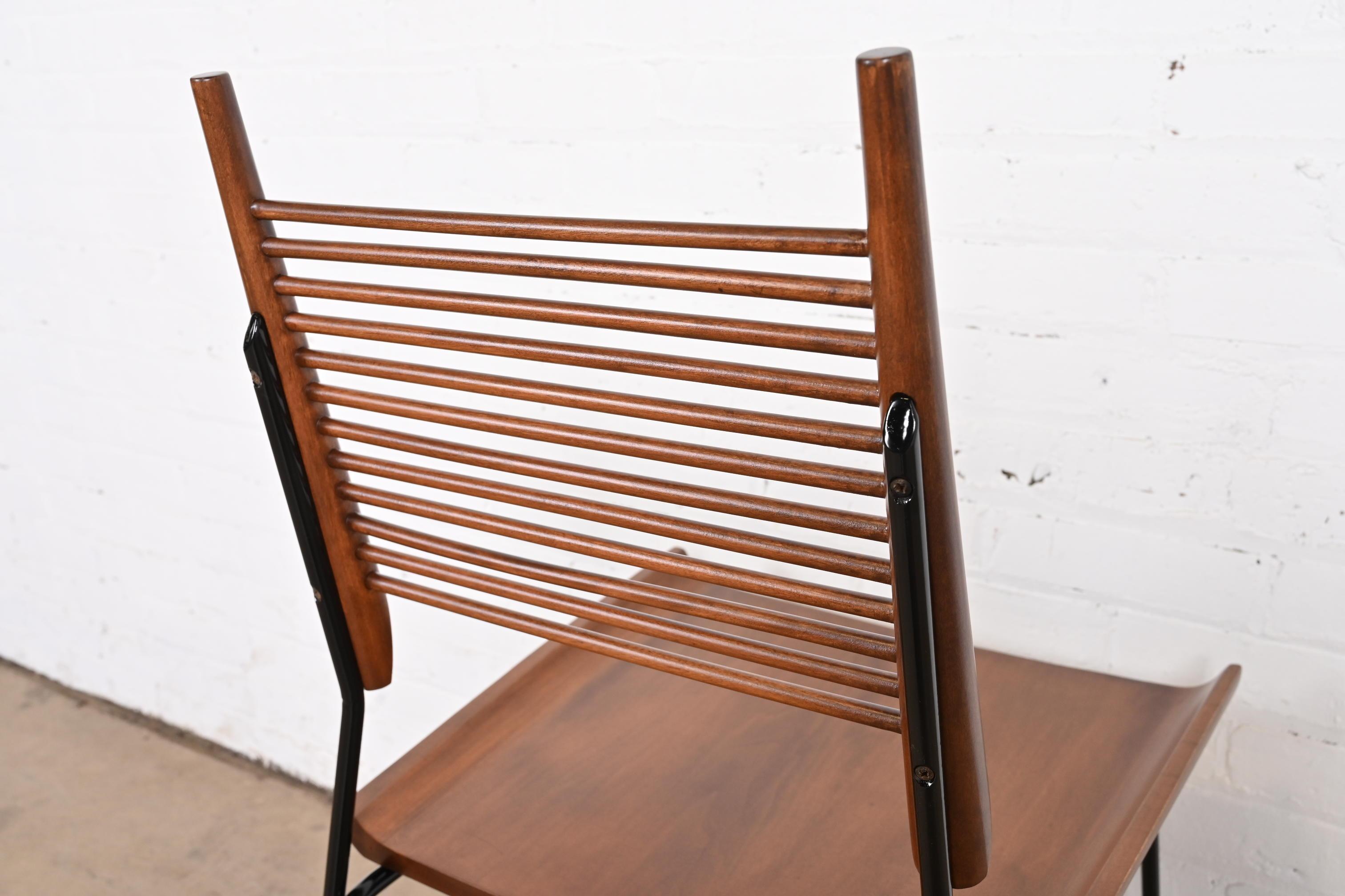 Chaises de salle à manger « Shovel » Paul McCobb Planner Group en érable et fer, entièrement restaurées en vente 10