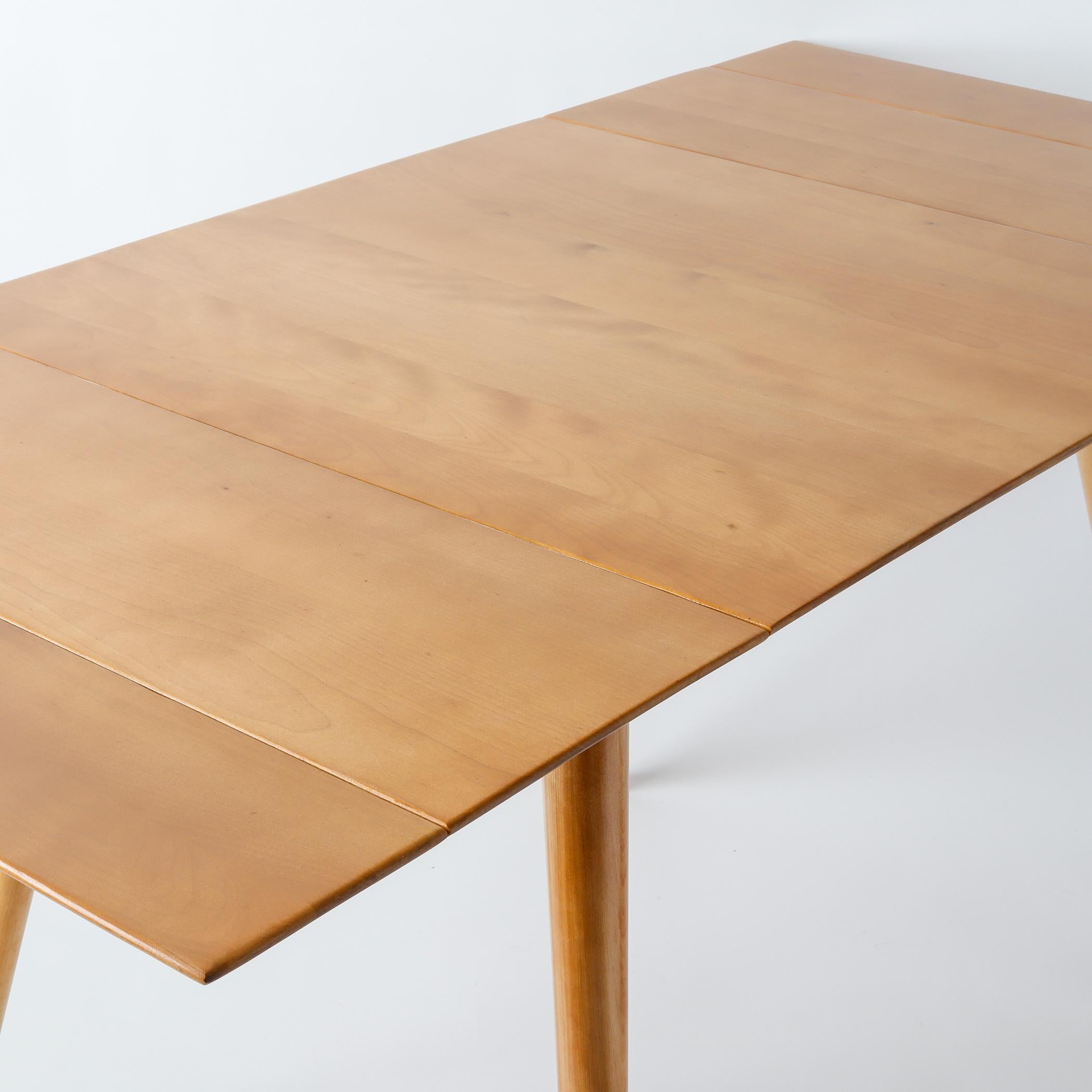 Mid-20th Century Paul McCobb Planner Group Maple Dining Table with Two Leaves, 1950s - Breakfast 