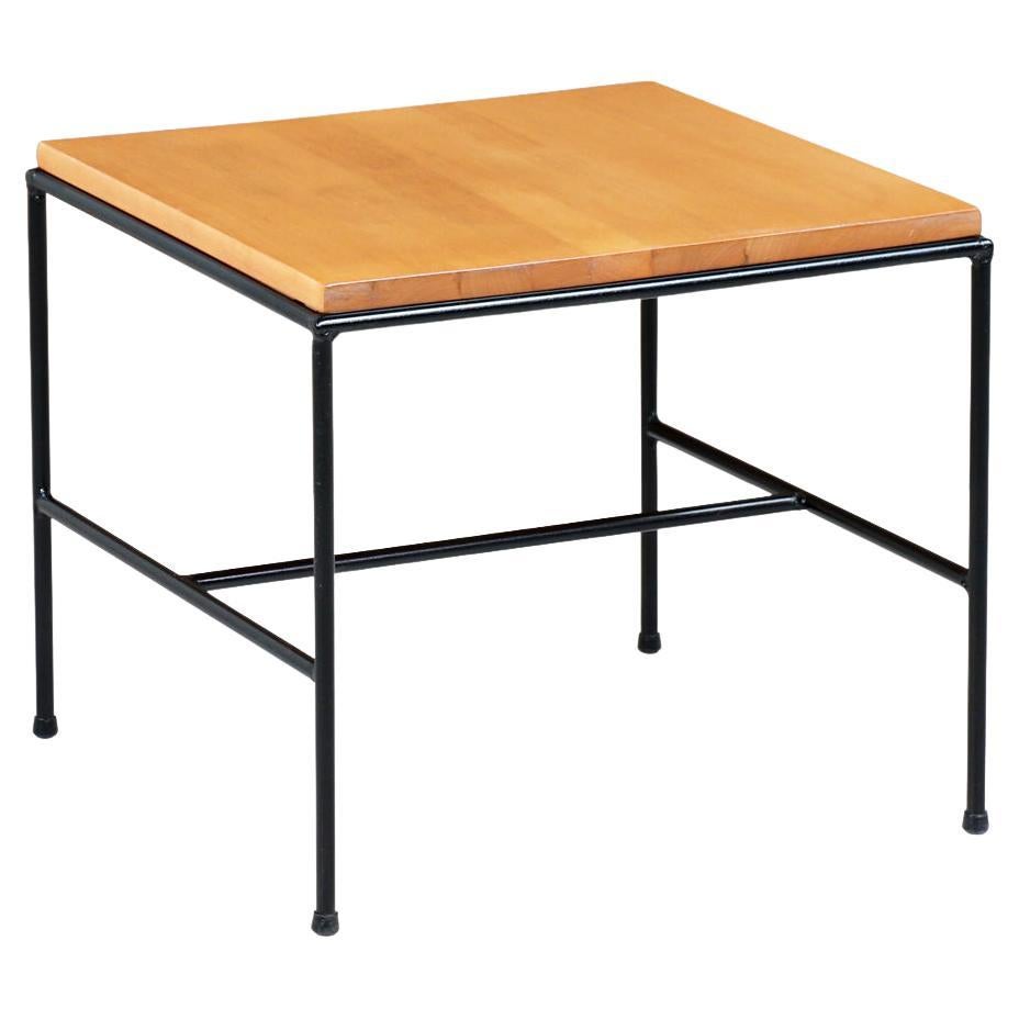 Paul McCobb "Planner Group" Maple Side Table with Iron Base for Winchendon Furni