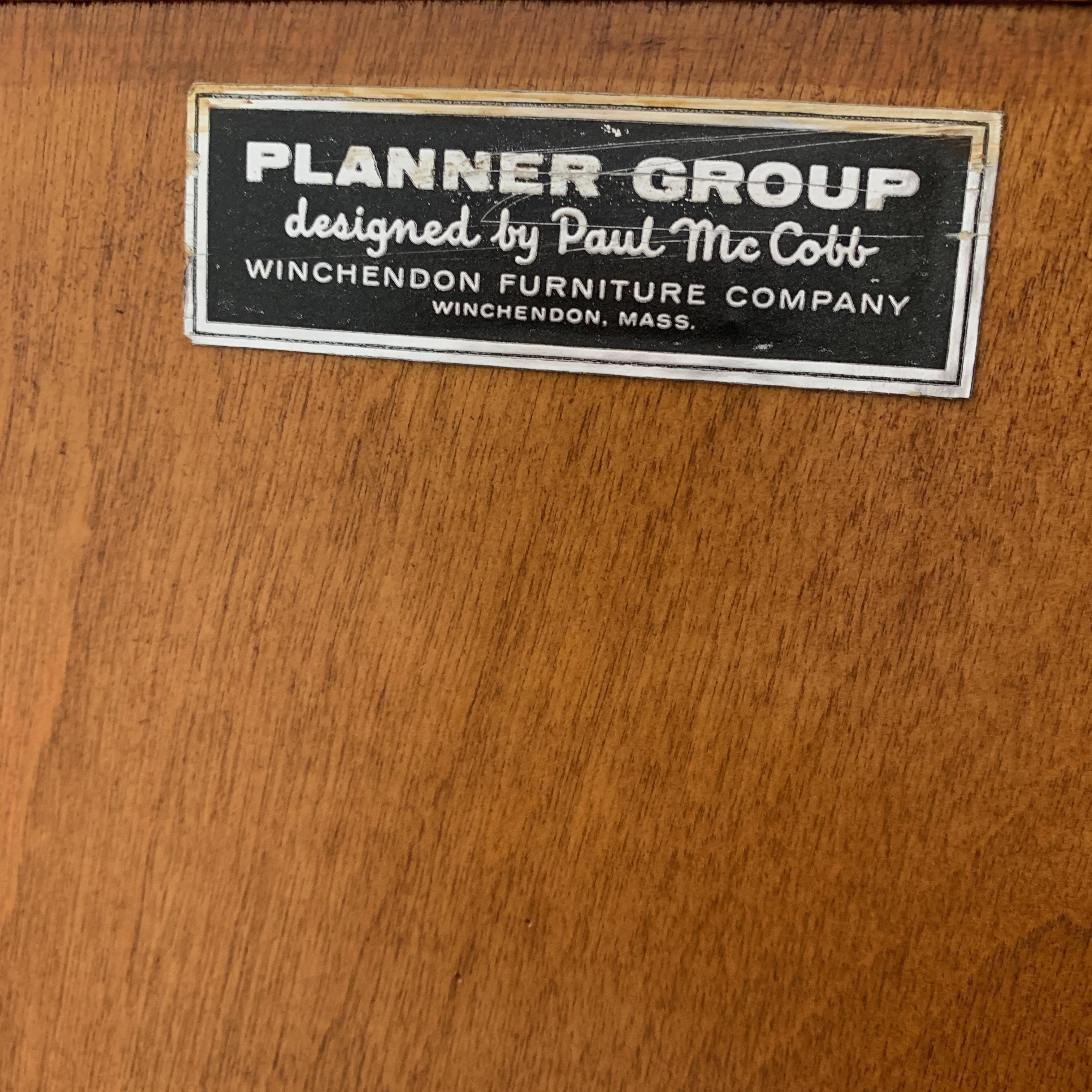 Paul McCobb Planner Group Maple Sliding Door Cabinet 2