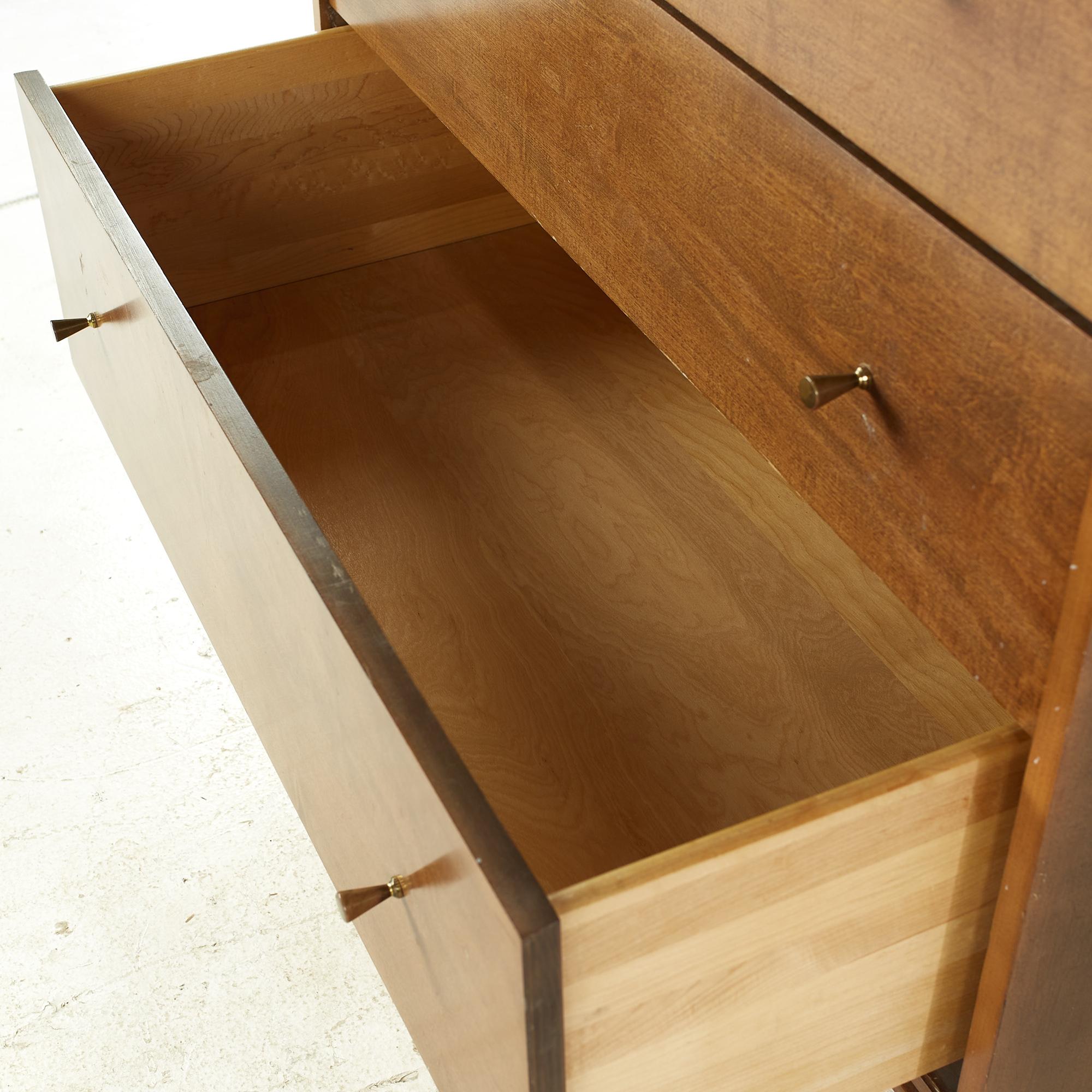 Paul McCobb Planner Group Dresser Mid Century 4 tiroirs avec armoire à portes coulissantes en vente 4