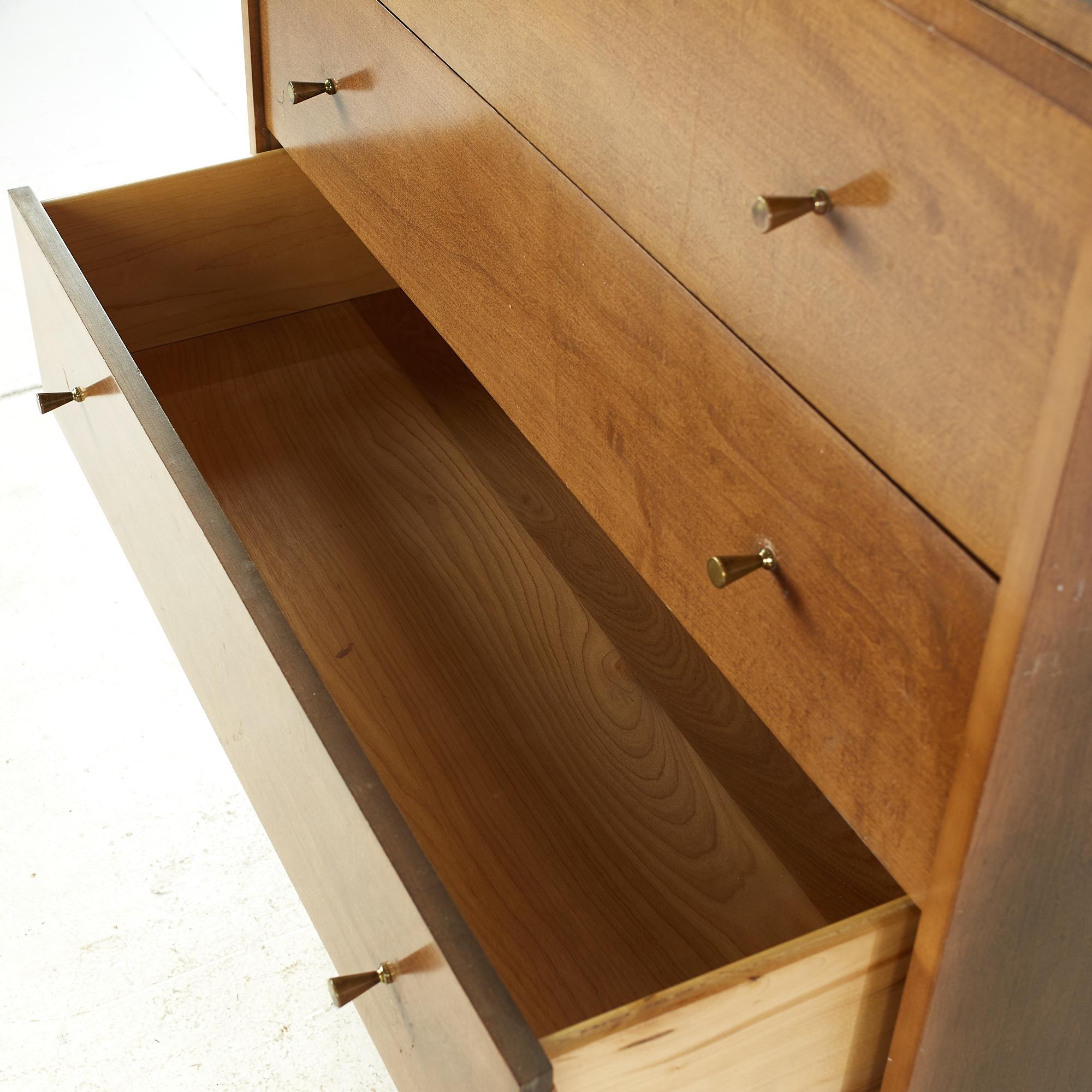 Paul McCobb Planner Group Dresser Mid Century 4 tiroirs avec armoire à portes coulissantes en vente 5