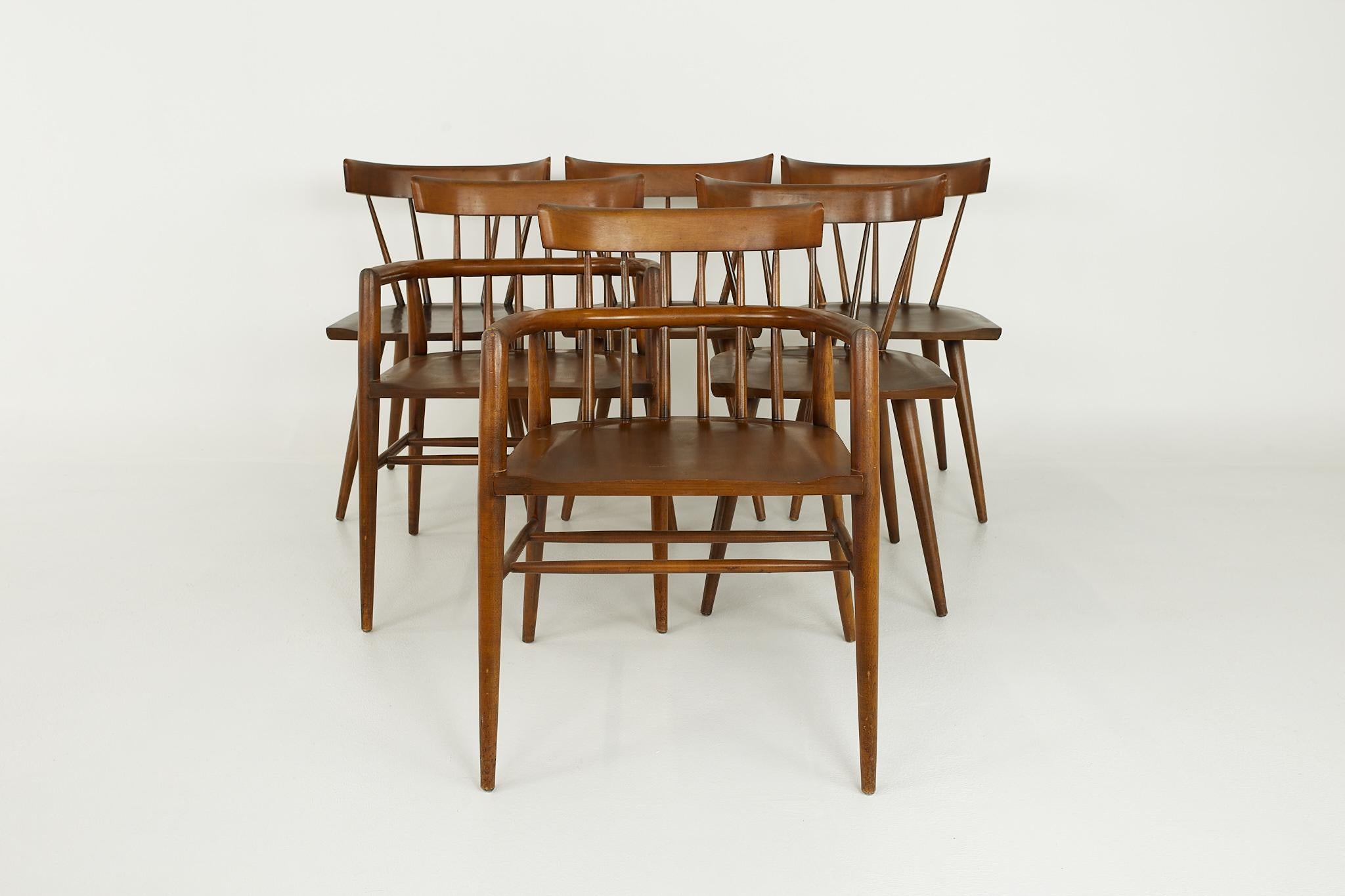Paul McCobb Planner Group mid century dining chairs - Set of 6

These chairs measure: 21.5 wide x 21.75 deep x 30.5 inches high, with a seat height of 18 and arm height of 25.75 inches

?All pieces of furniture can be had in what we call