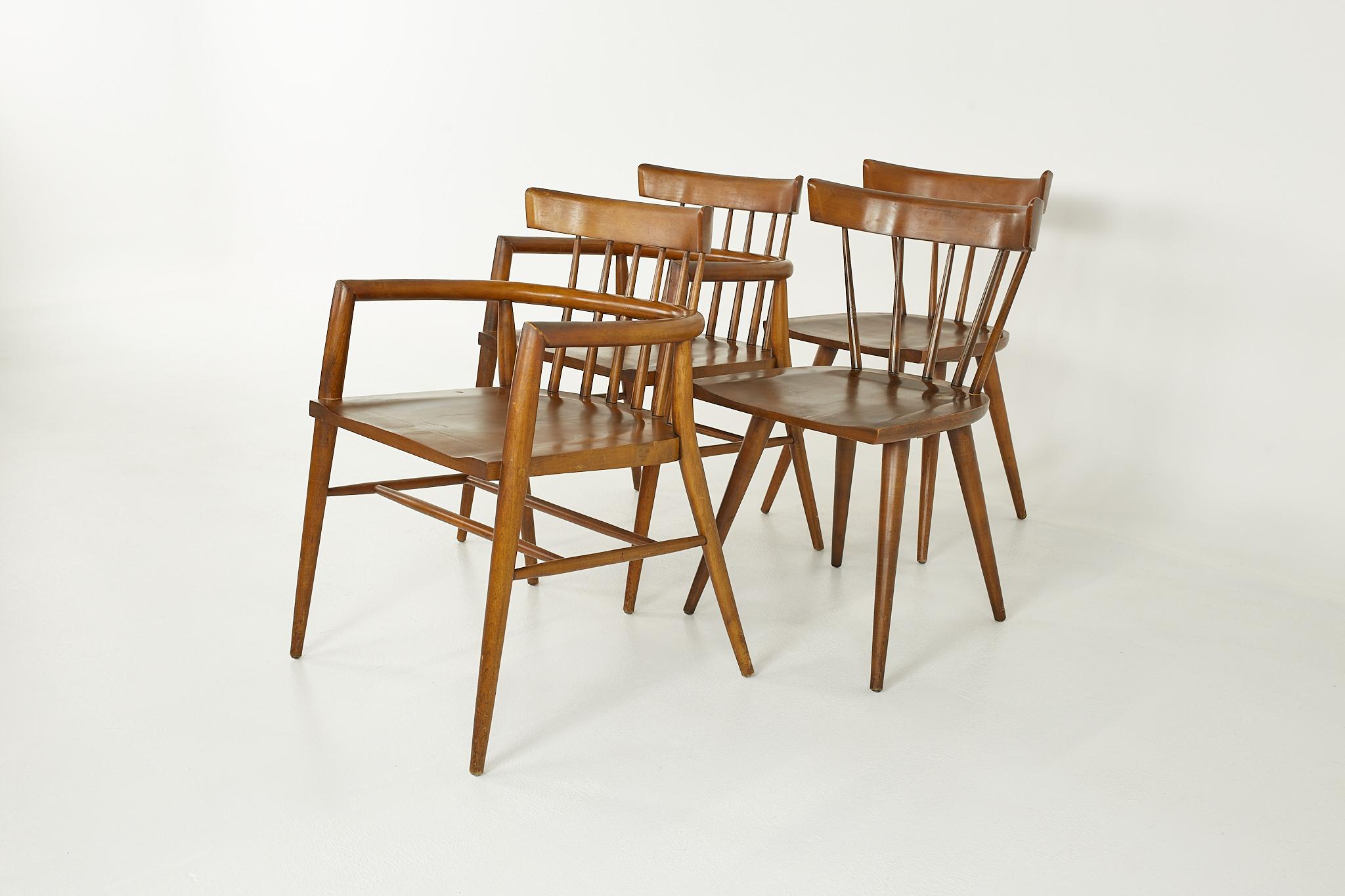 Paul McCobb Planner Group Mid Century Dining Chairs, Set of 6 In Good Condition In Countryside, IL