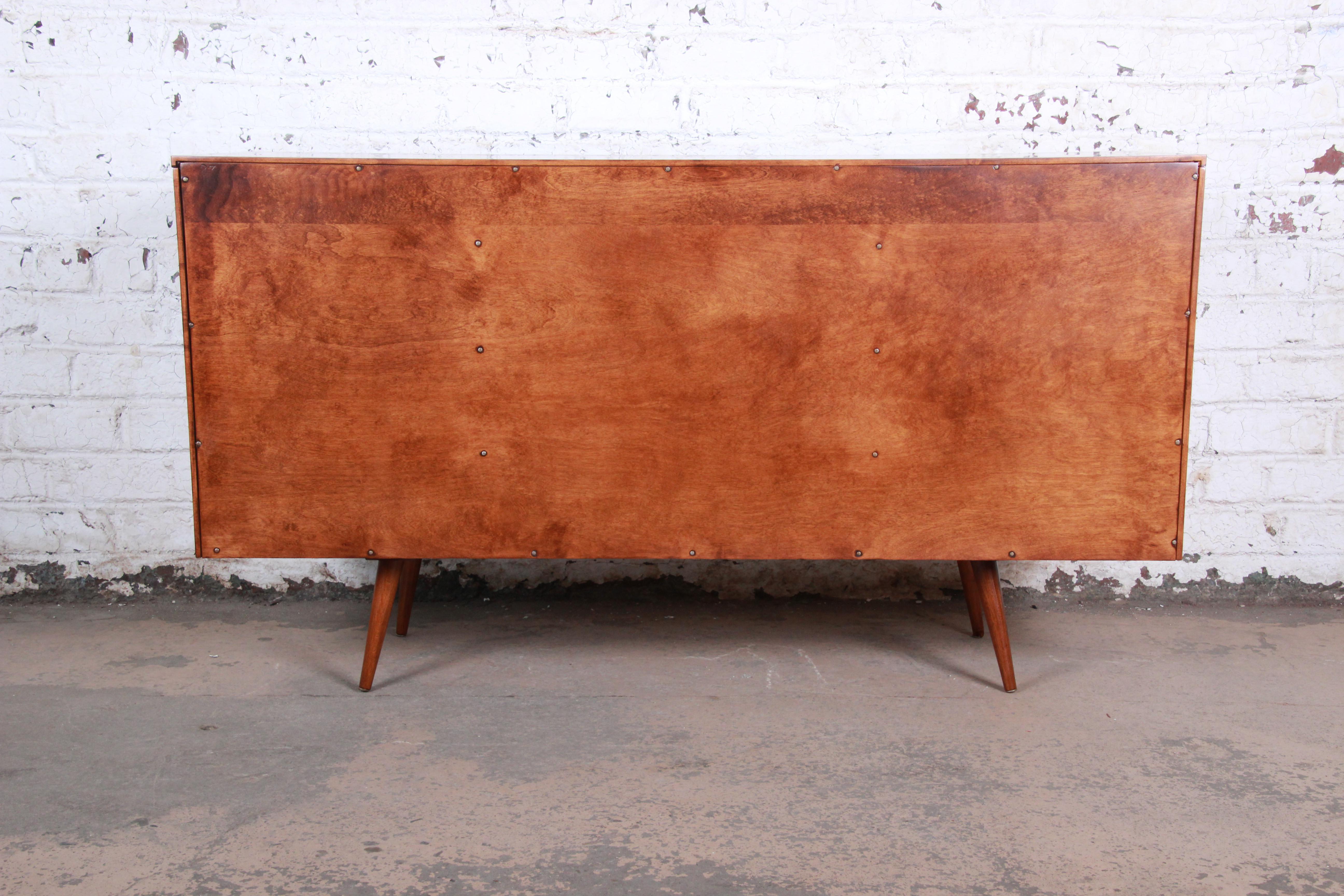 Paul McCobb Planner Group Mid-Century Long Dresser or Credenza, Newly Restored 3