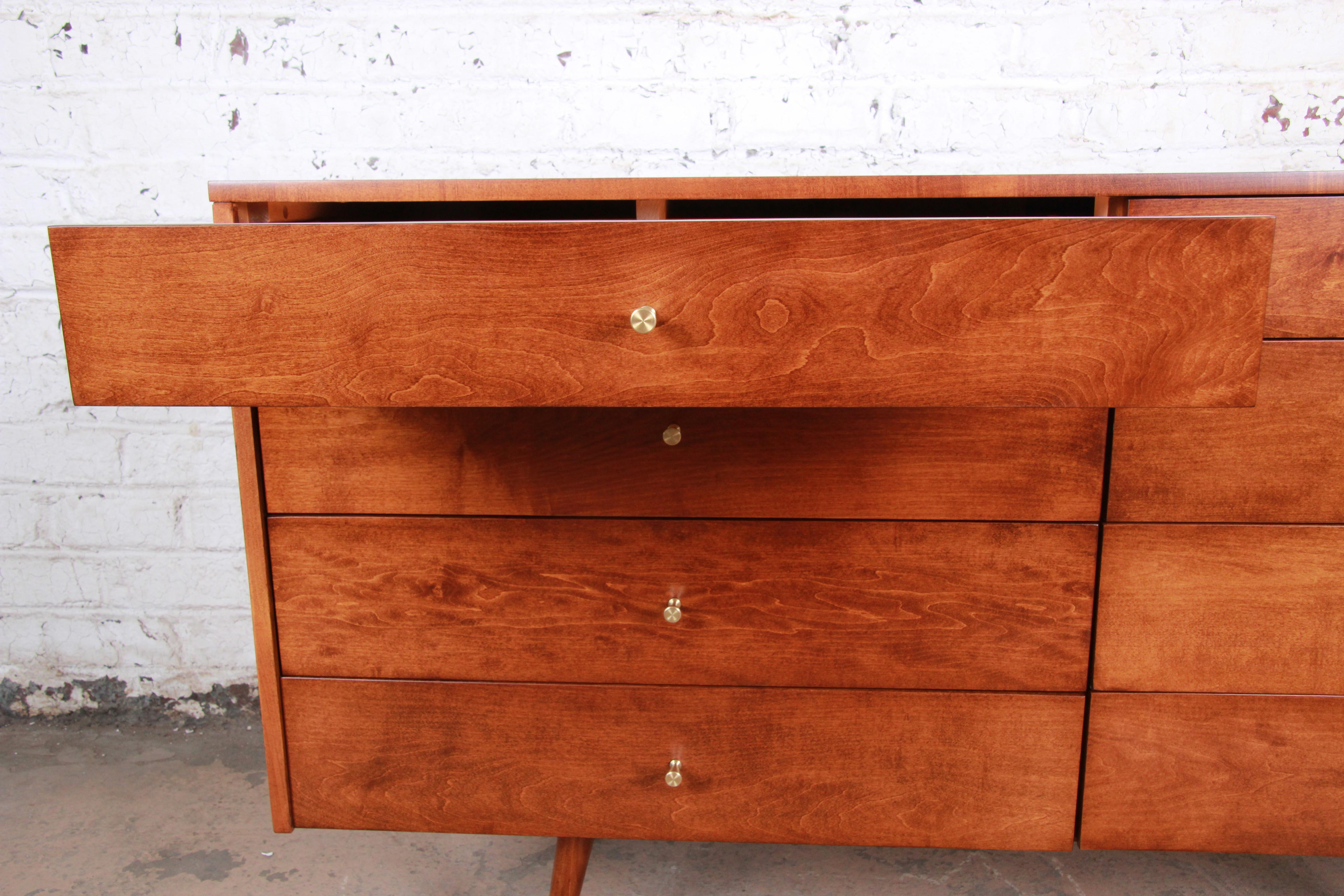 American Paul McCobb Planner Group Mid-Century Long Dresser or Credenza, Newly Restored