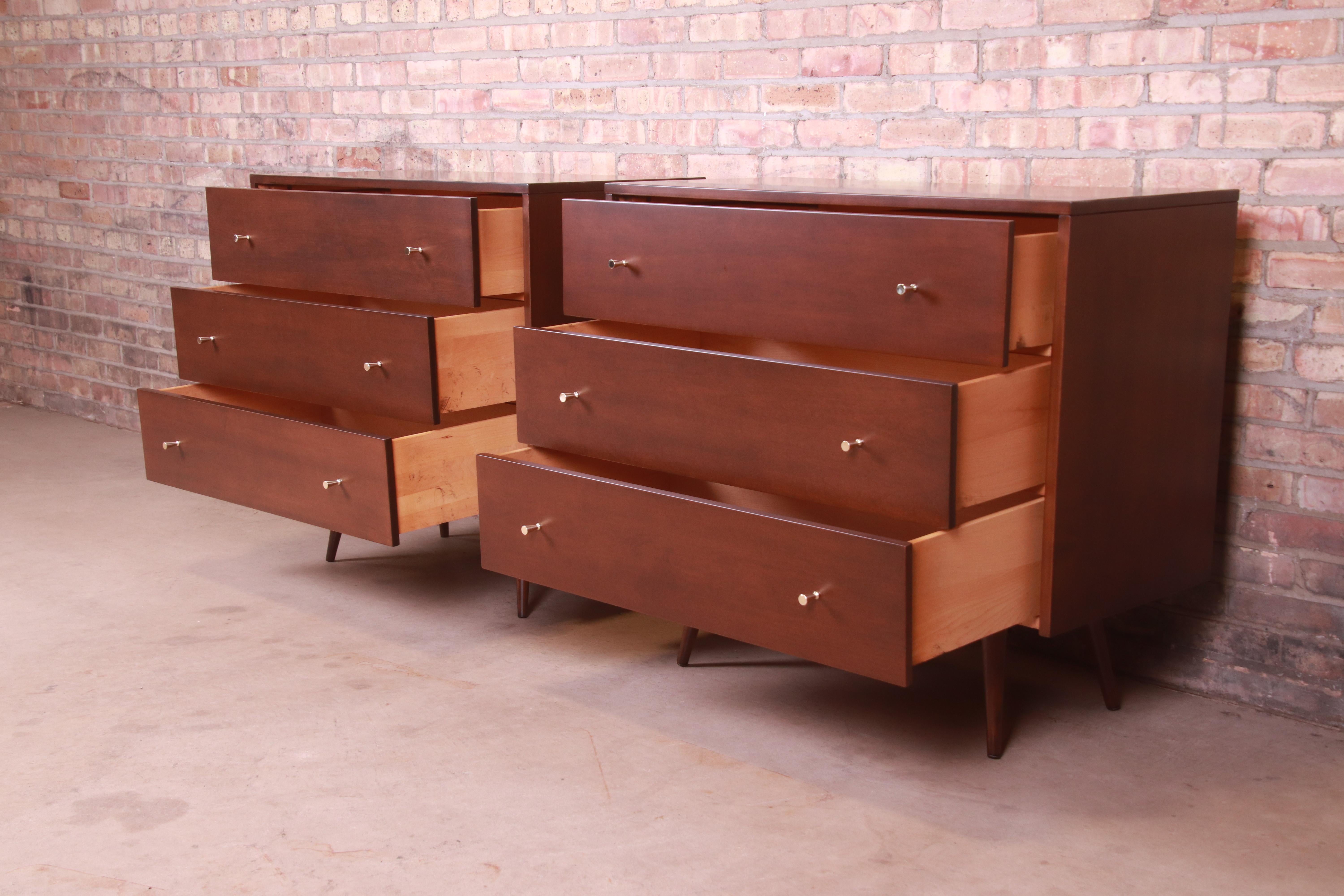 Paul McCobb Planner Group Mid-Century Modern Bachelor Chests, Newly Refinished For Sale 4