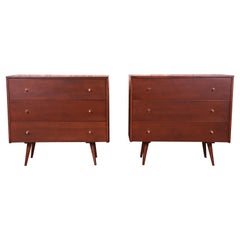 Paul McCobb Planner Group Mid-Century Modern Bachelor Chests, Newly Refinished