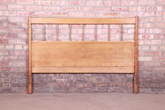 Paul McCobb Planner Group Mid-Century Modern Birch and Brass Full Size Headboard