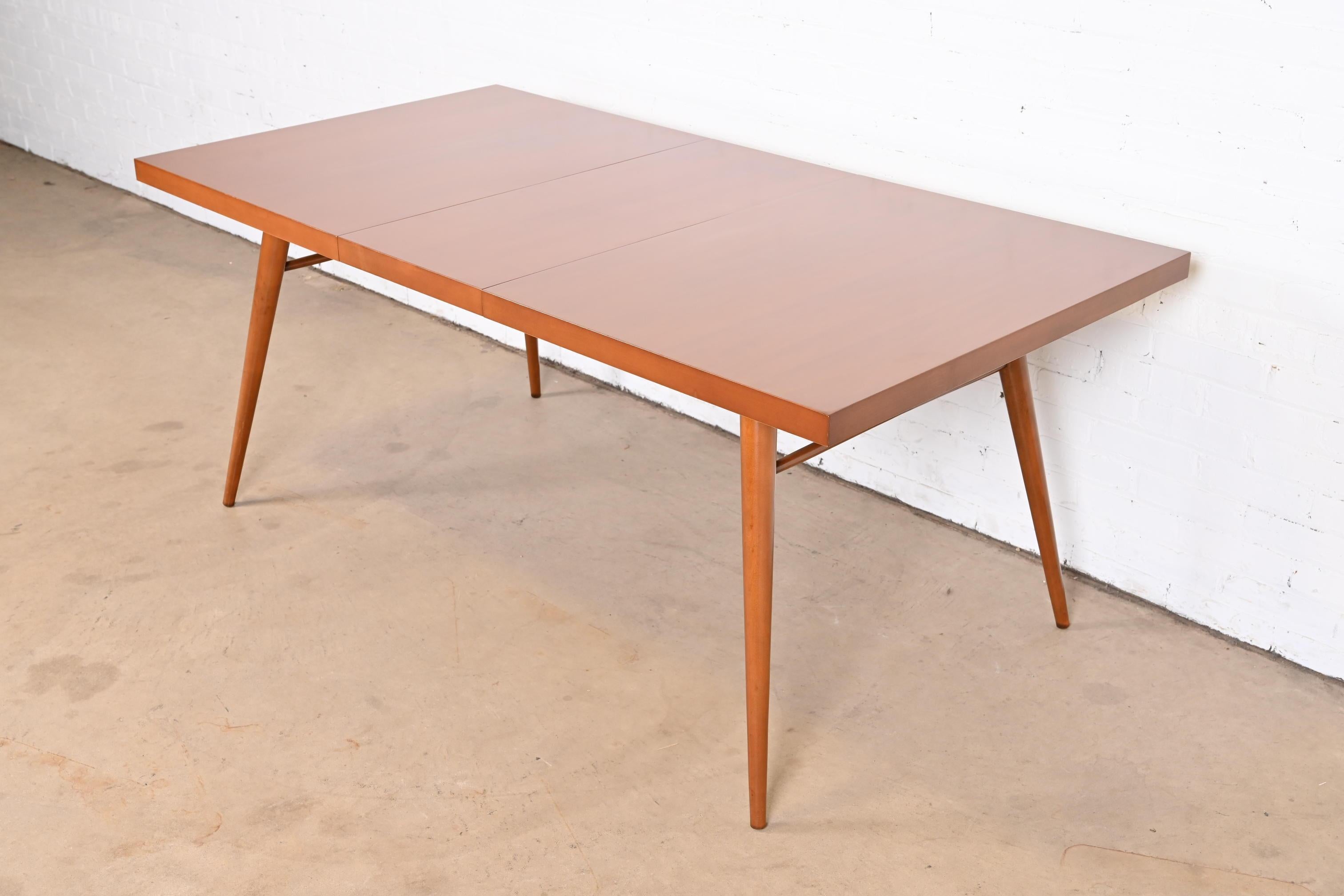 Paul McCobb Planner Group Mid-Century Modern Birch Dining Table, Newly Restored In Good Condition For Sale In South Bend, IN