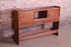 Paul McCobb Planner Group Mid-Century Modern Birch Full Size Bookcase Headboard