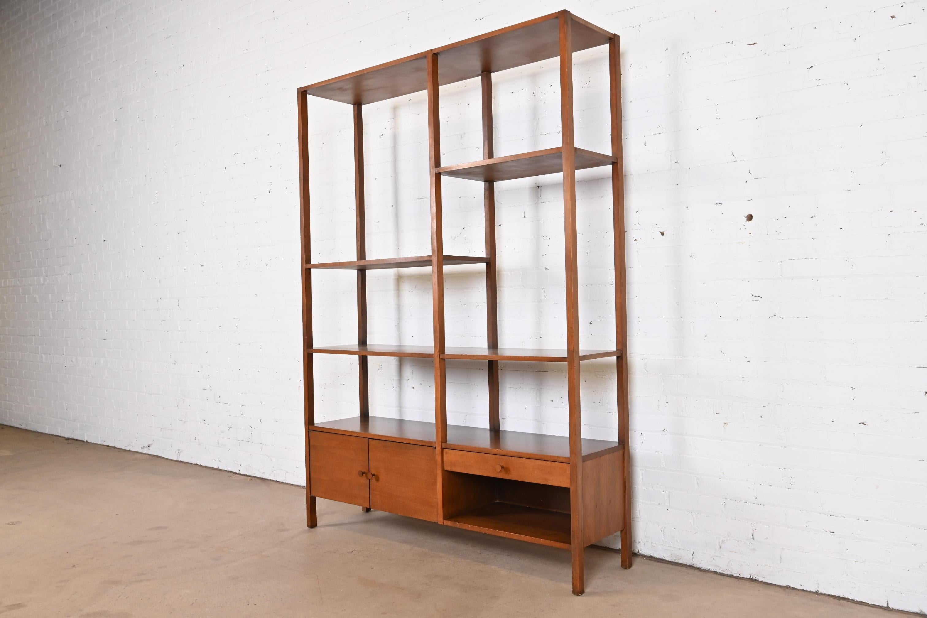 American Paul McCobb Planner Group Mid-Century Modern Birch Room Divider or Wall Unit