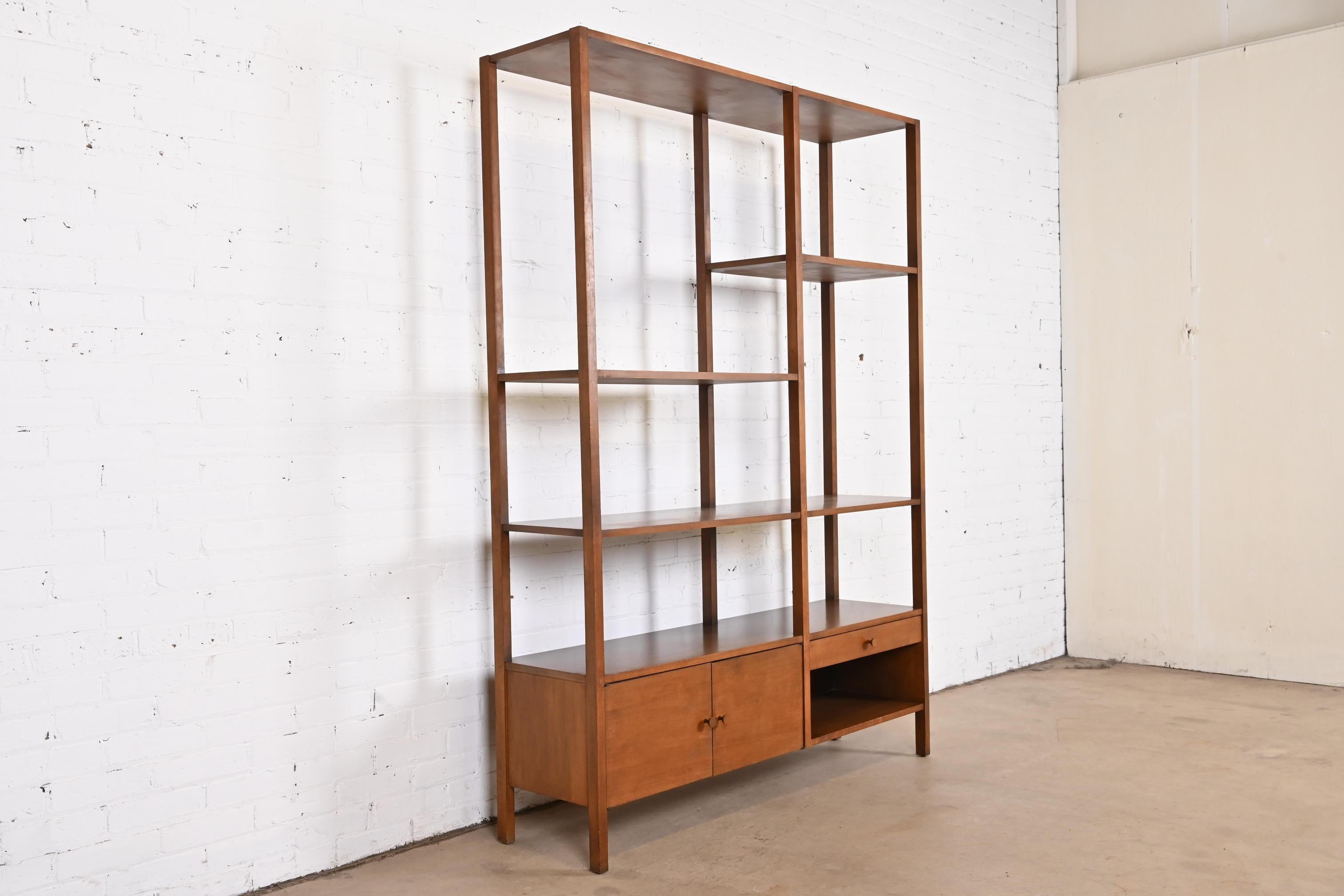 Paul McCobb Planner Group Mid-Century Modern Birch Room Divider or Wall Unit In Good Condition In South Bend, IN