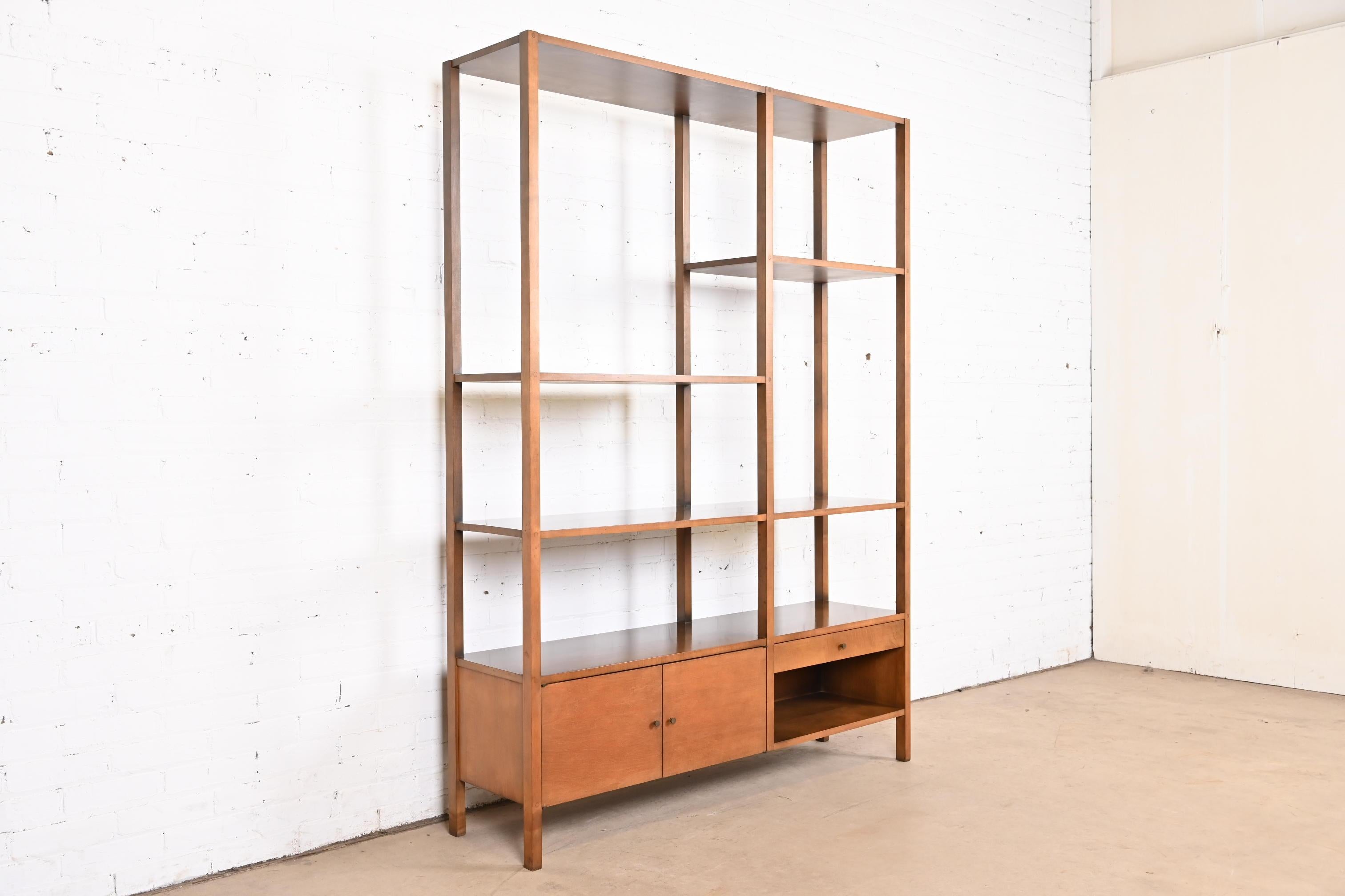 Paul McCobb Planner Group Mid-Century Modern Birch Wall Unit or Room Divider In Good Condition In South Bend, IN