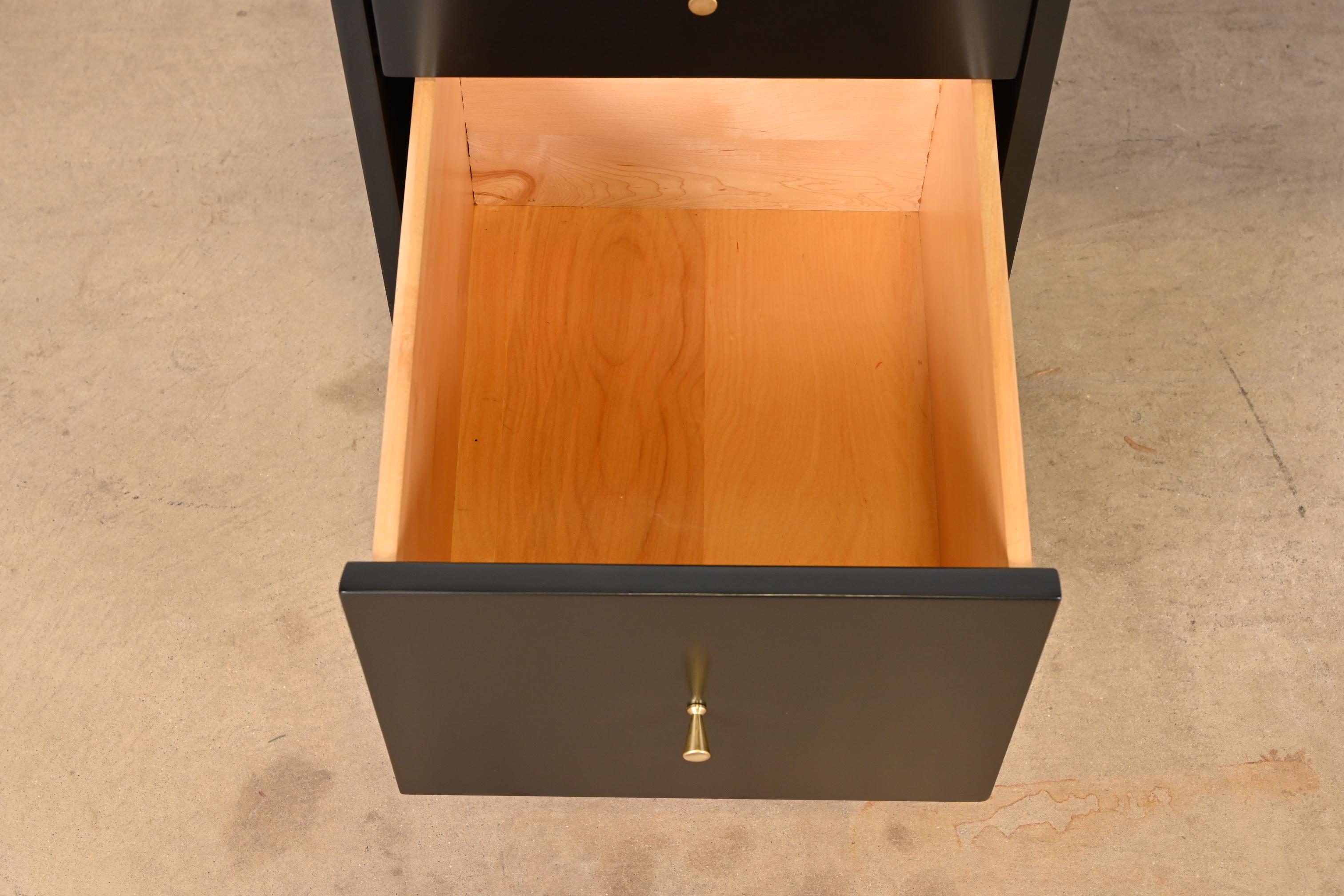 Paul McCobb Planner Group Mid-Century Modern Black Lacquered Writing Desk 4