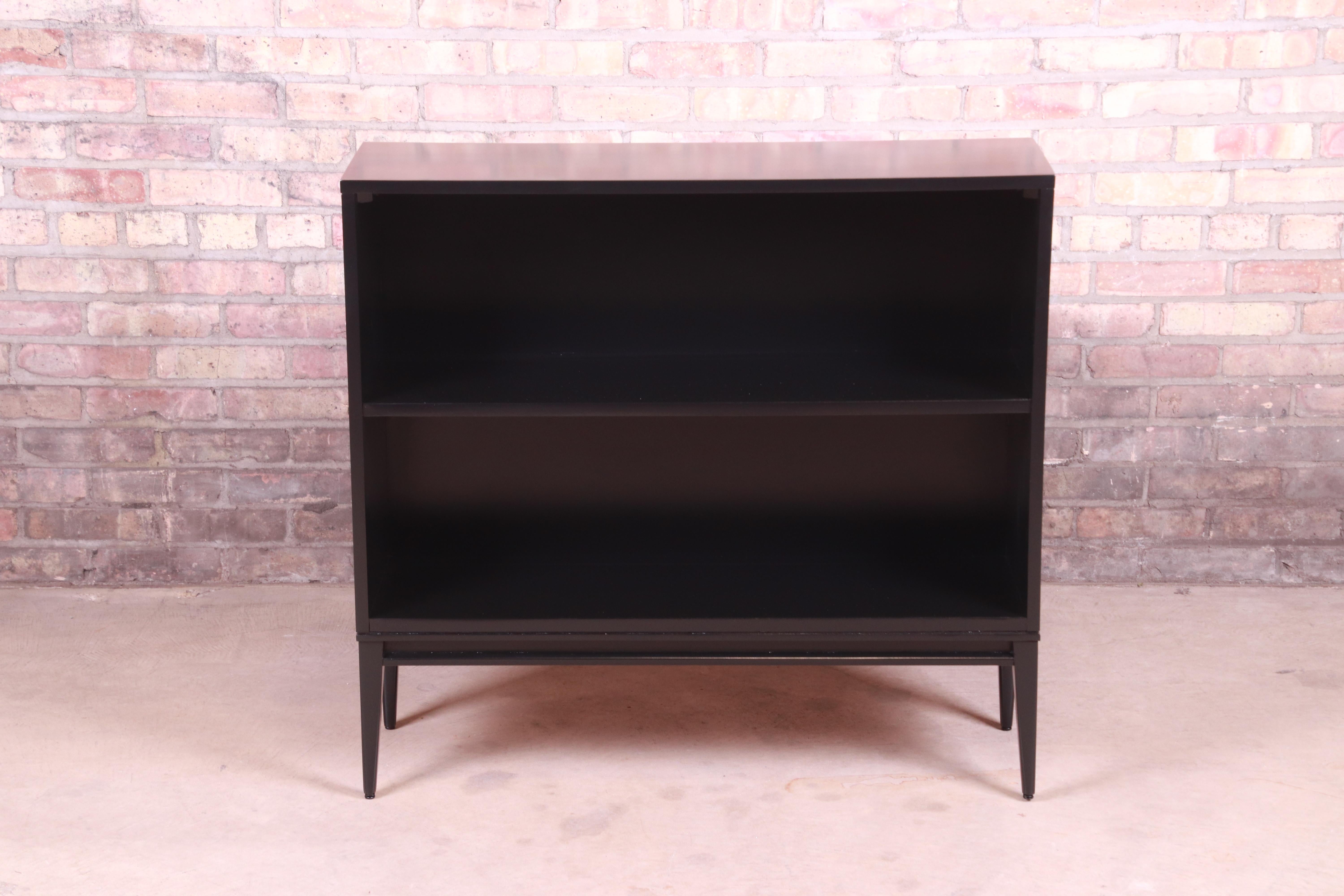 An exceptional Mid-Century Modern black lacquered solid birch bookcase

By Paul McCobb for Winchendon Furniture 
