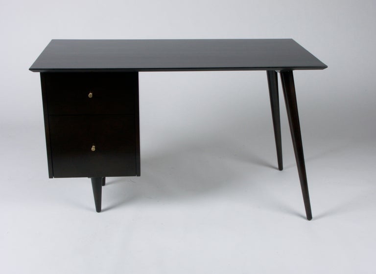 Paul Mccobb Planner Group Mid Century Modern Desk In Dark Espresso