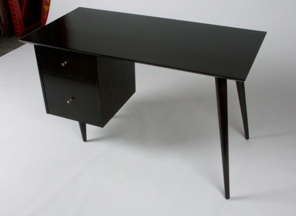 mid century modern black desk