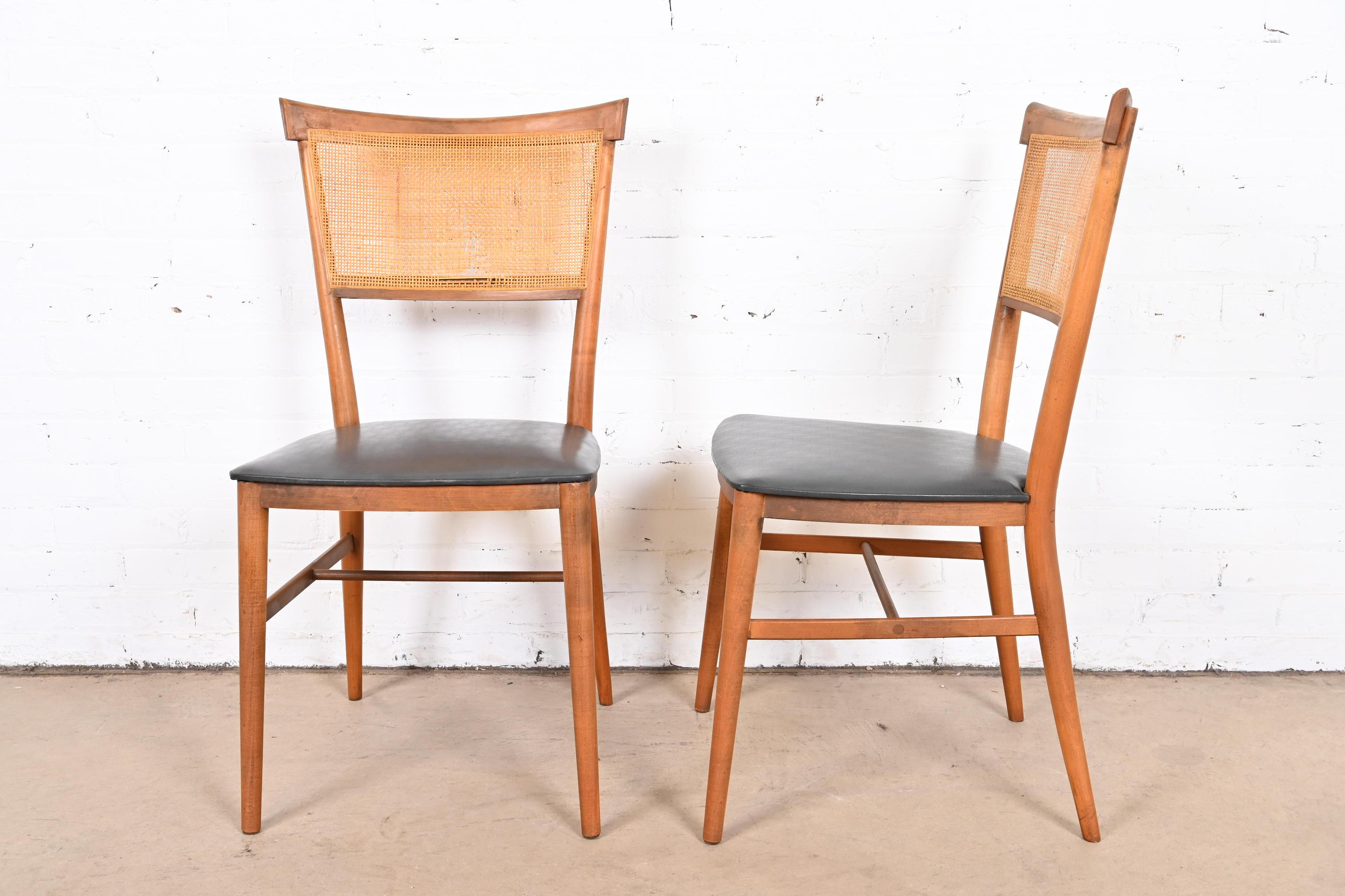 Upholstery Paul McCobb Planner Group Mid-Century Modern Dining Chairs or Side Chairs, Pair