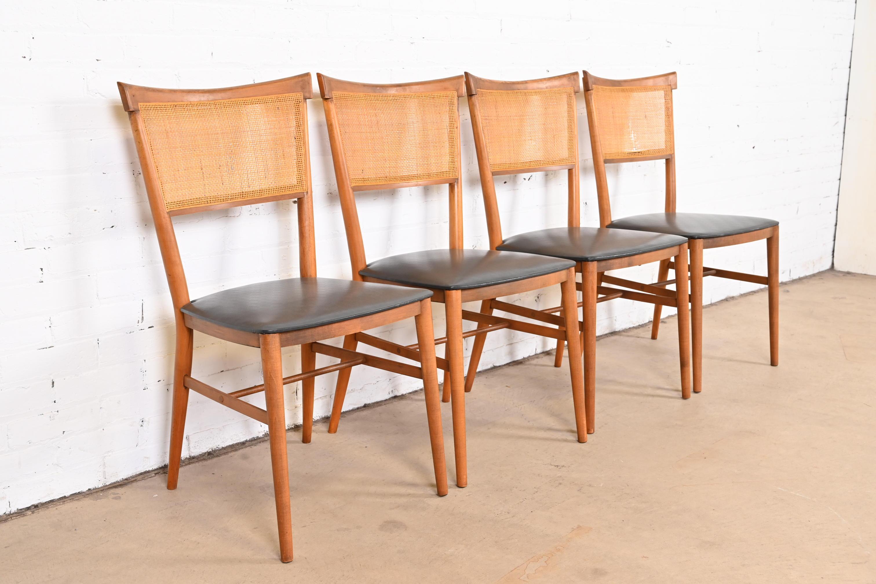 Paul McCobb Planner Group Mid-Century Modern Dining Chairs, Set of Four In Good Condition In South Bend, IN
