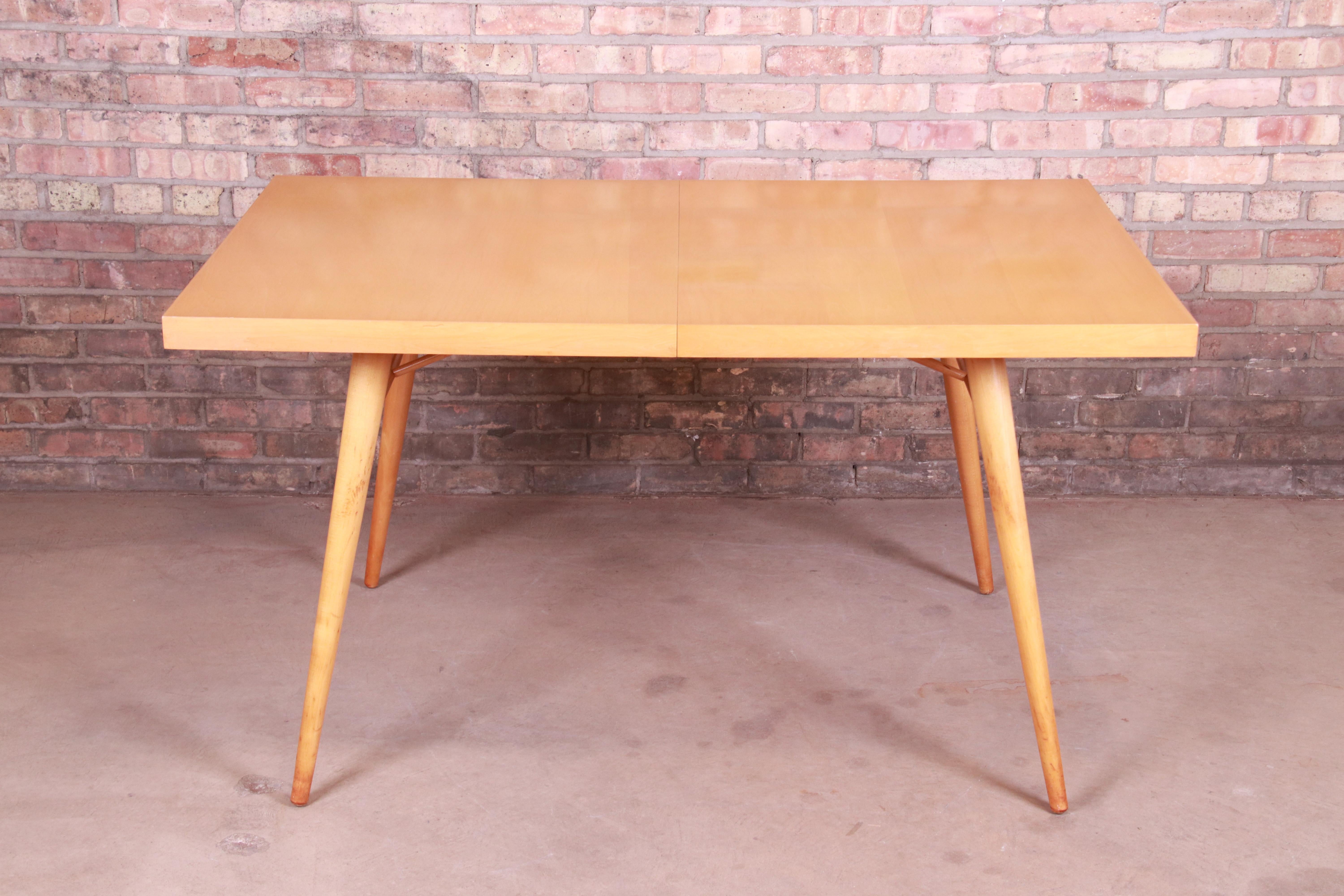 American Paul McCobb Planner Group Mid-Century Modern Maple Extension Dining Table, 1950s